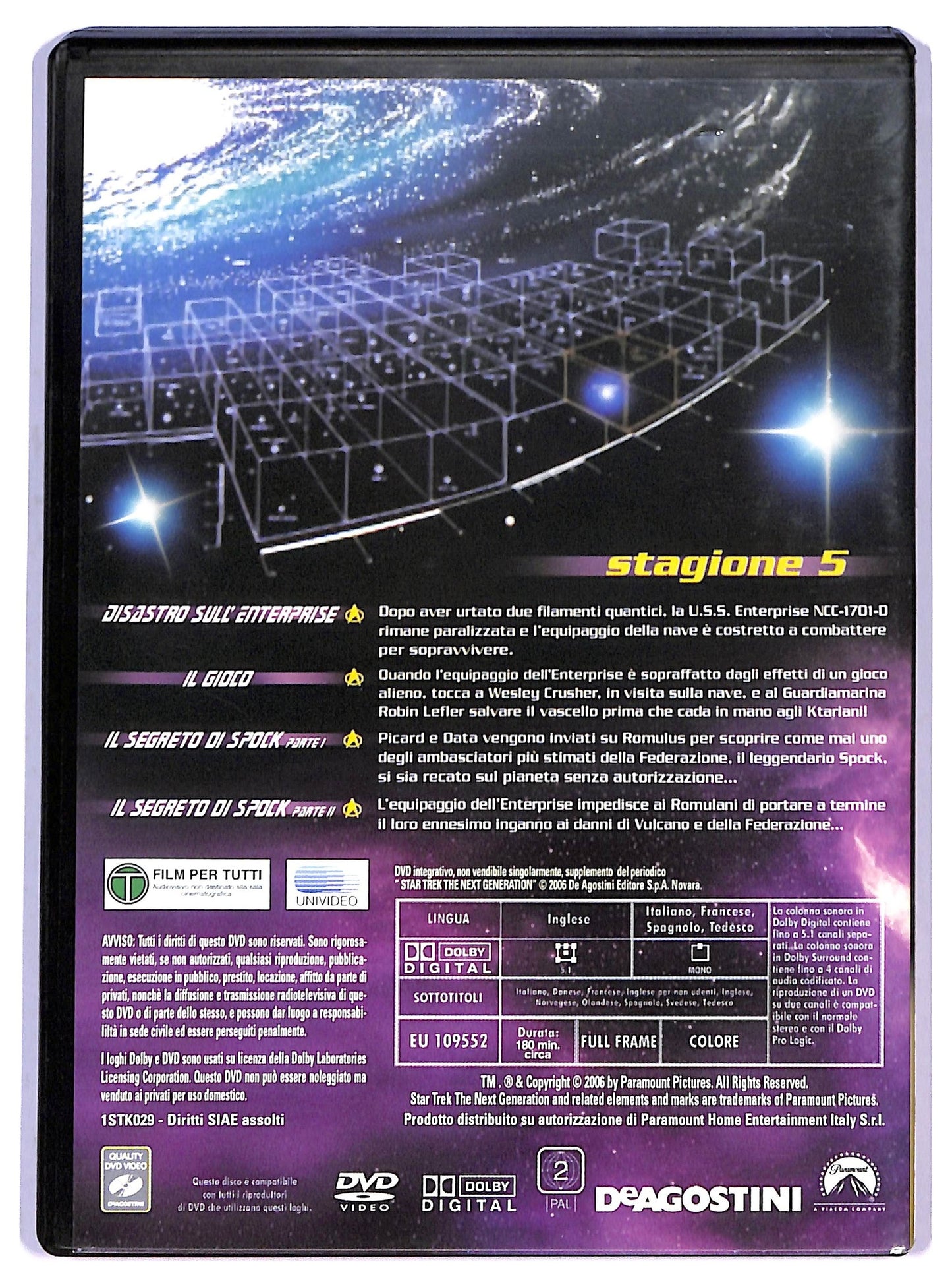 EBOND Star Trek The Next Generetion Stagione 5 EDITORIALE DVD D795309