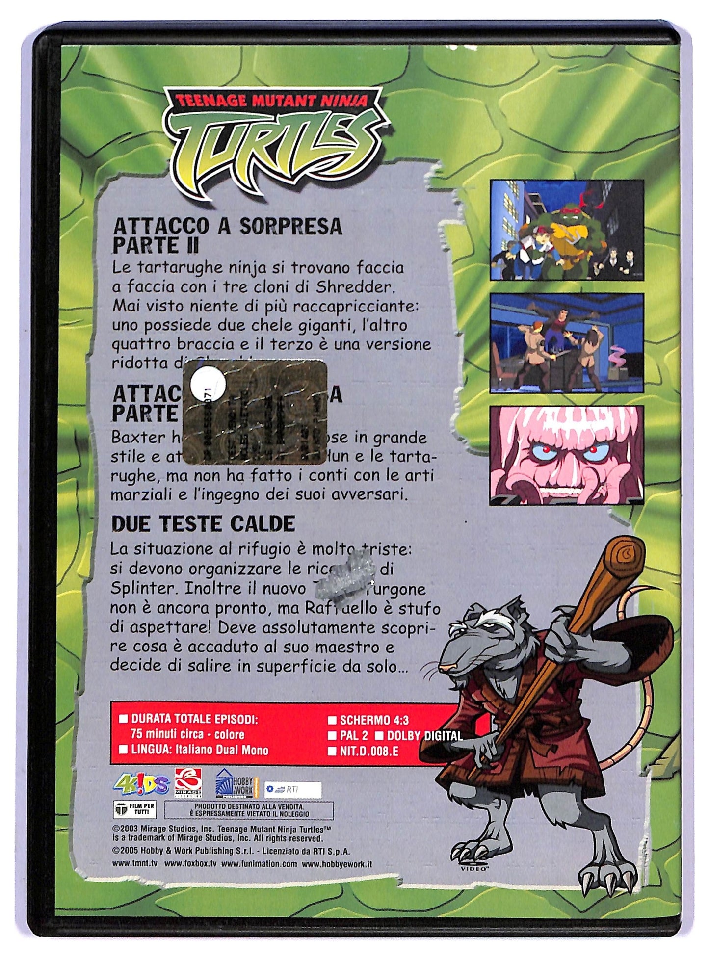 EBOND Teenage Mutant Ninja Turtles Vol. 8 EDITORIALE DVD D795314