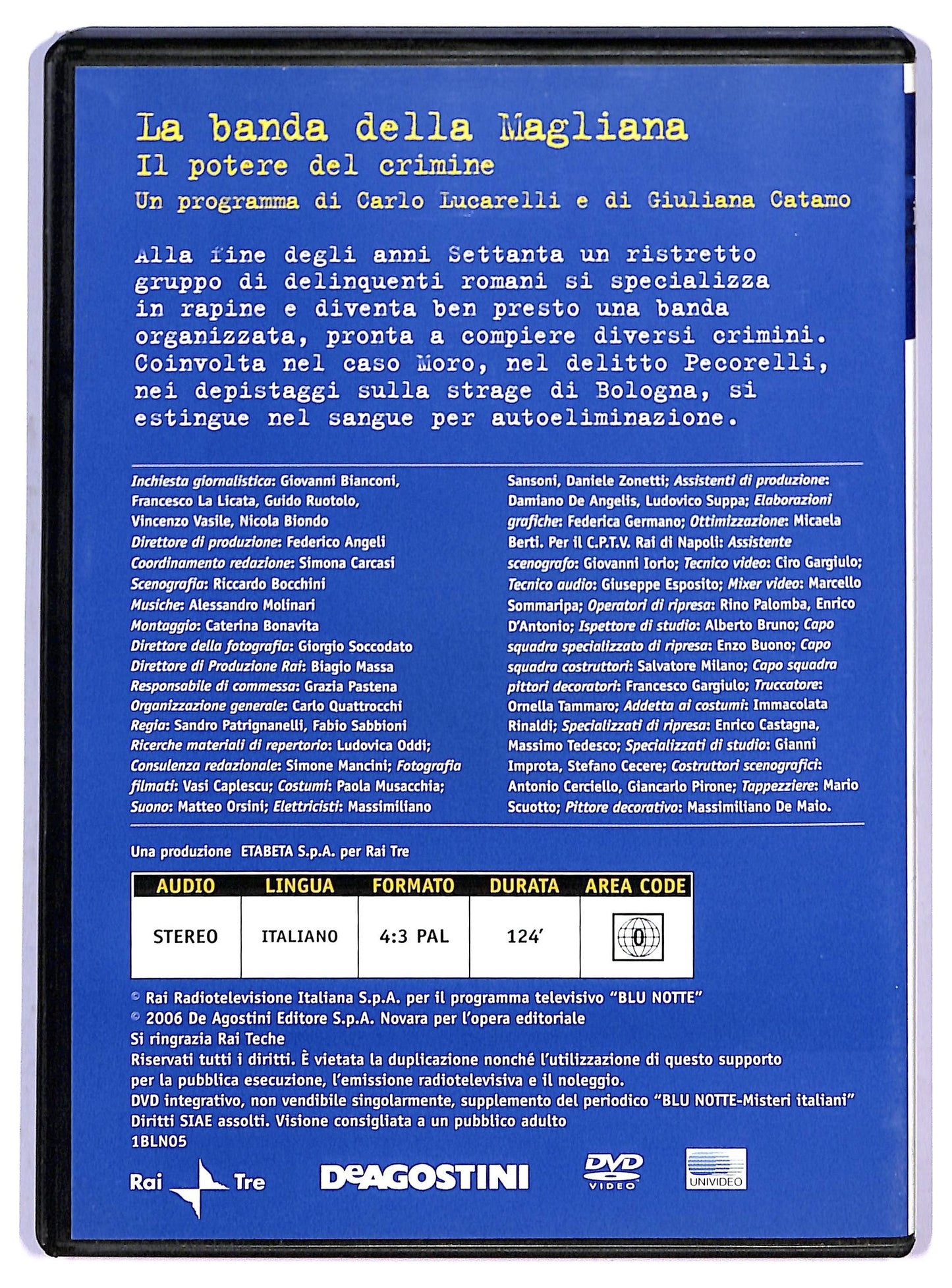 EBOND Blu Notte Vol.5 - La banda della Magliana EDITORIALE DVD D795365