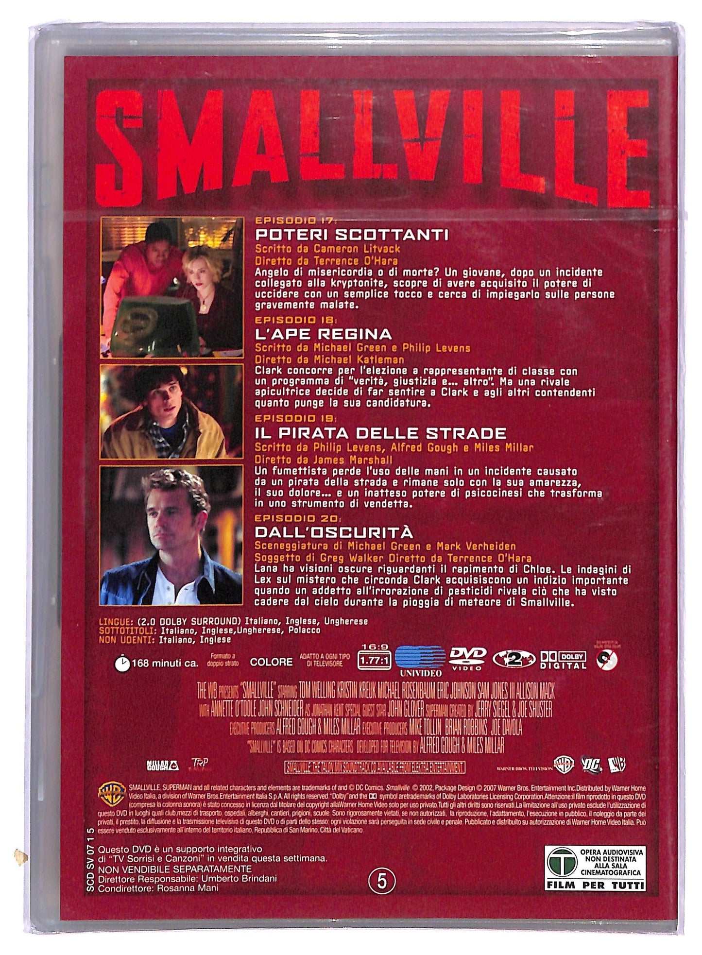 EBOND Smallville Stagione 1 Disco 5 DVD Editoriale Slim D795417