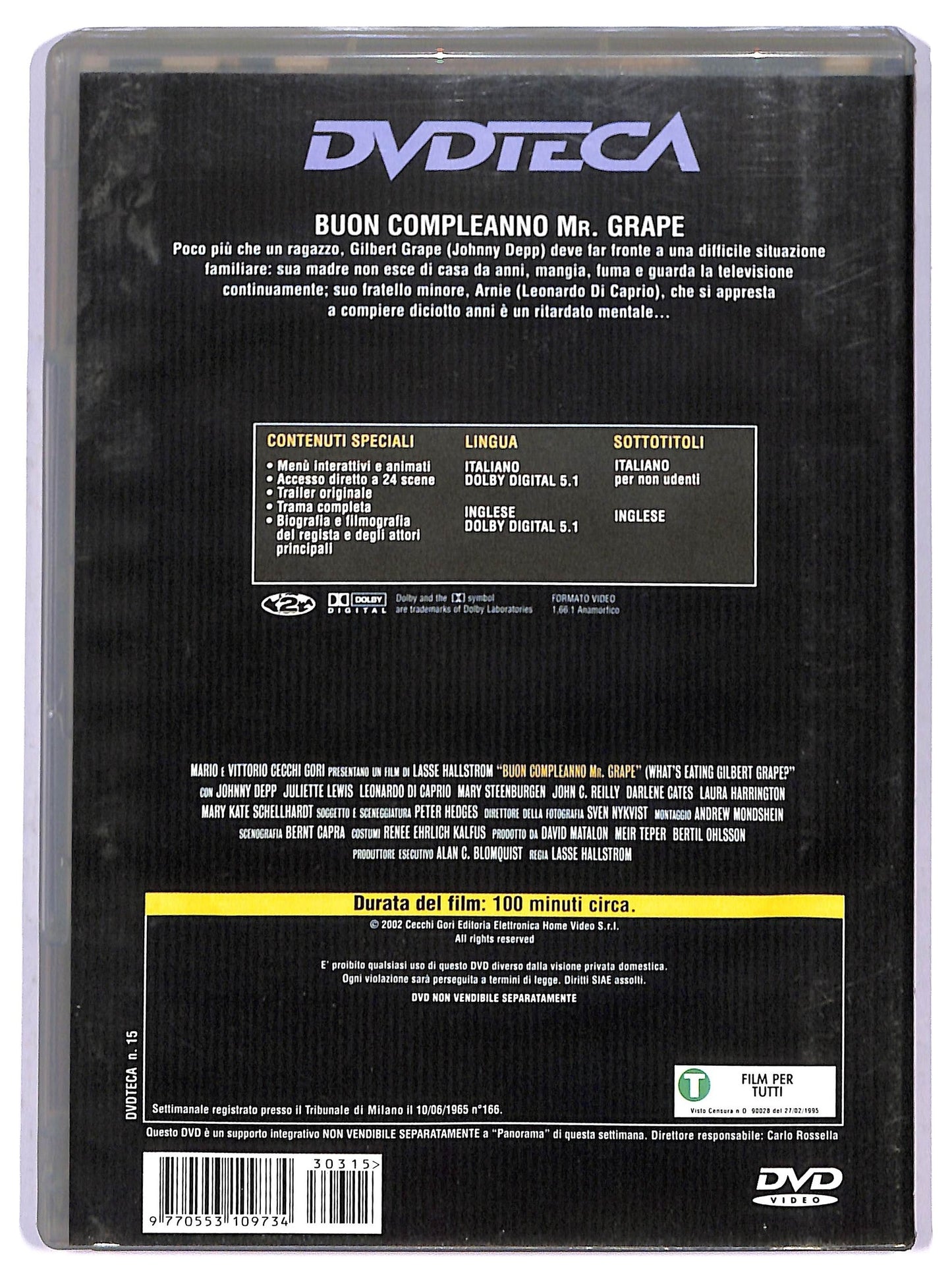EBOND Buon compleanno Mr. Grape EDITORIALE DVD D795535