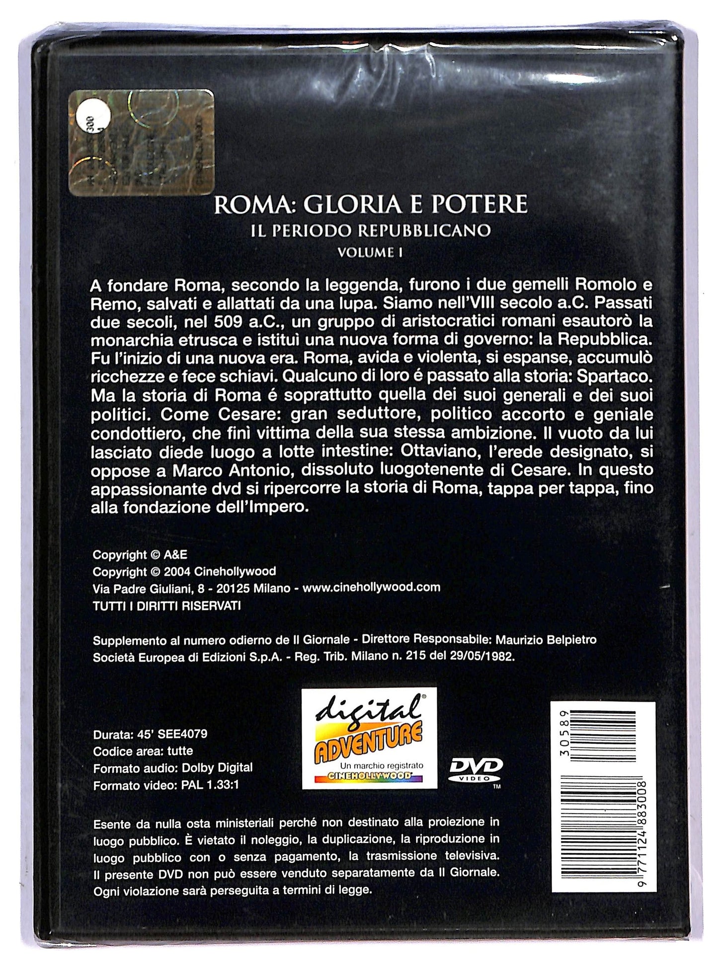 EBOND Roma: Gloria e potere - Volume 1 EDITORIALE DVD D795548