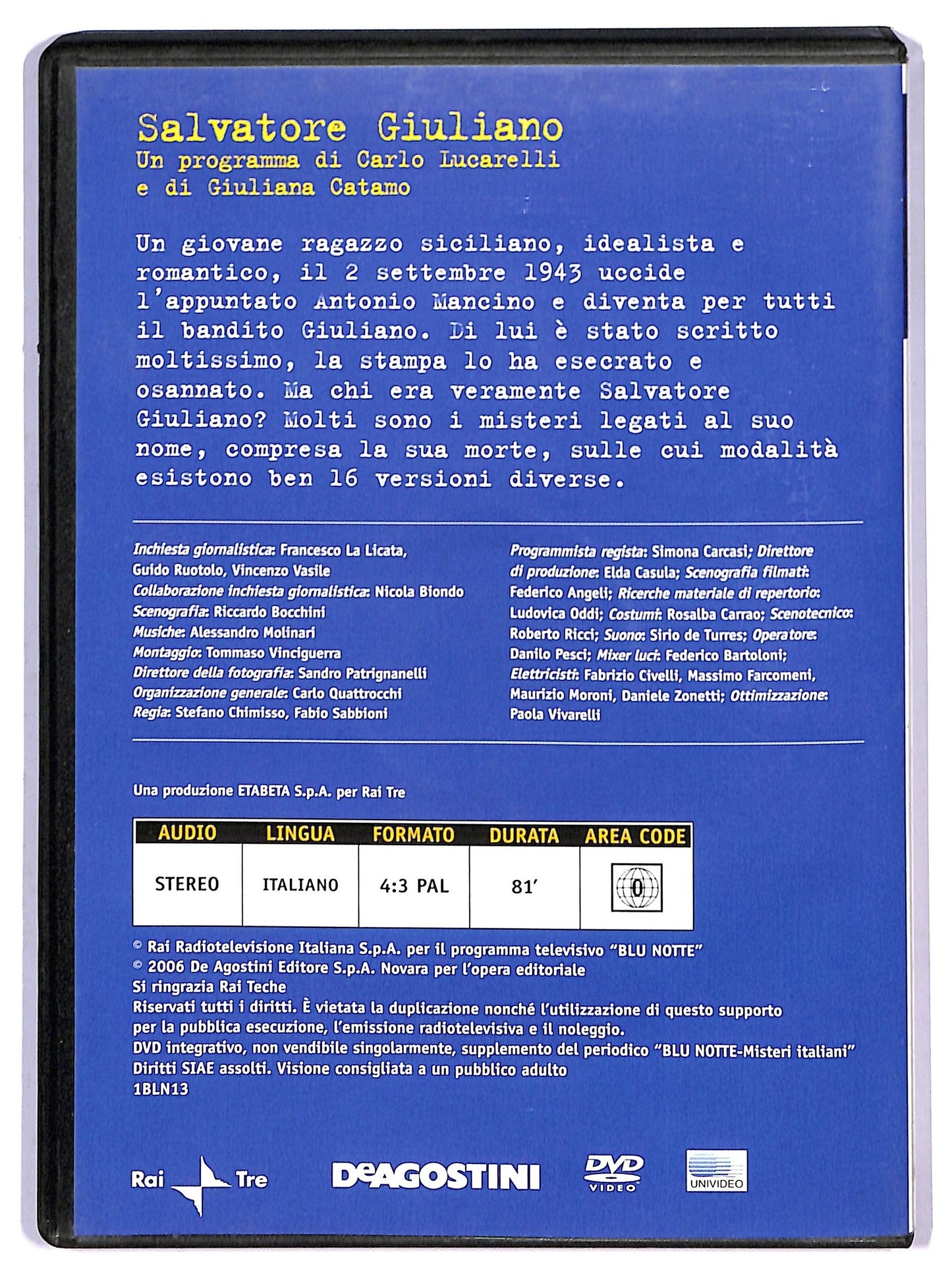 EBOND Salvatore Giuliano vol.13 EDITORIALE DVD D795550