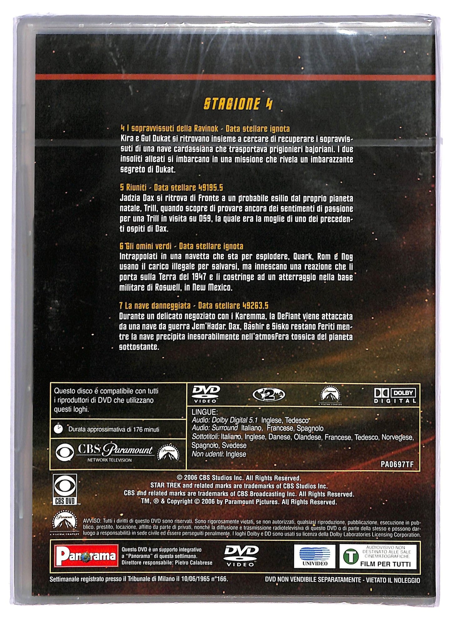 EBOND Star Trek - Deep Space Nine Stagione 4 Episodio 4-7 Disco 2 EDITORIALE SLIM DVD D795616