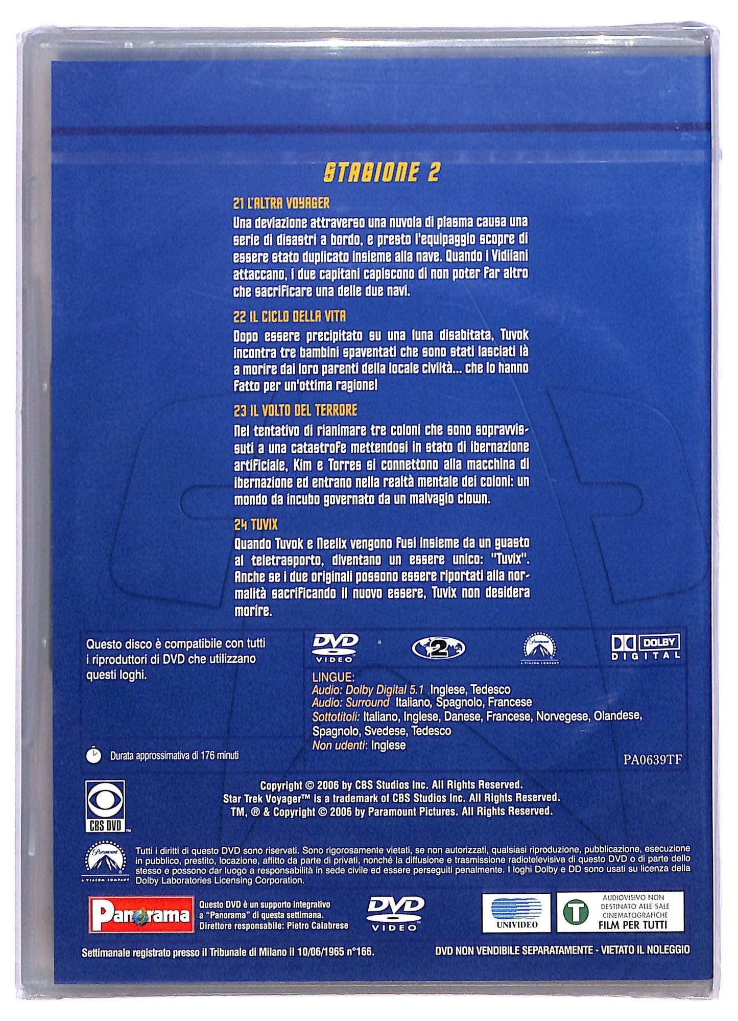 EBOND Star Trek: Voyager Stagione 2 Volume 6 EDITORIALE DVD D795625