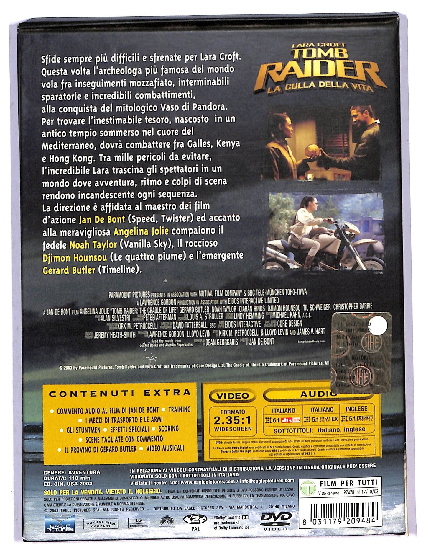 EBOND Tomb Raider - La culla della vita DVD D795634
