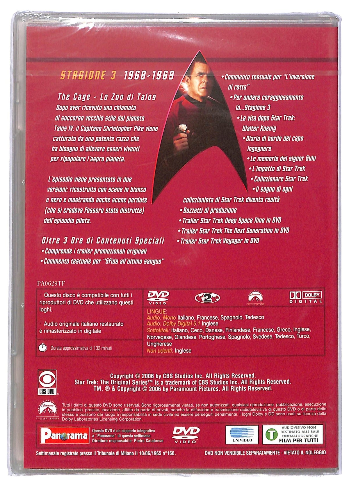 EBOND Star Trek serie classica Stagione 3 episodio 25 disco 7 EDITORIALE DVD D795729
