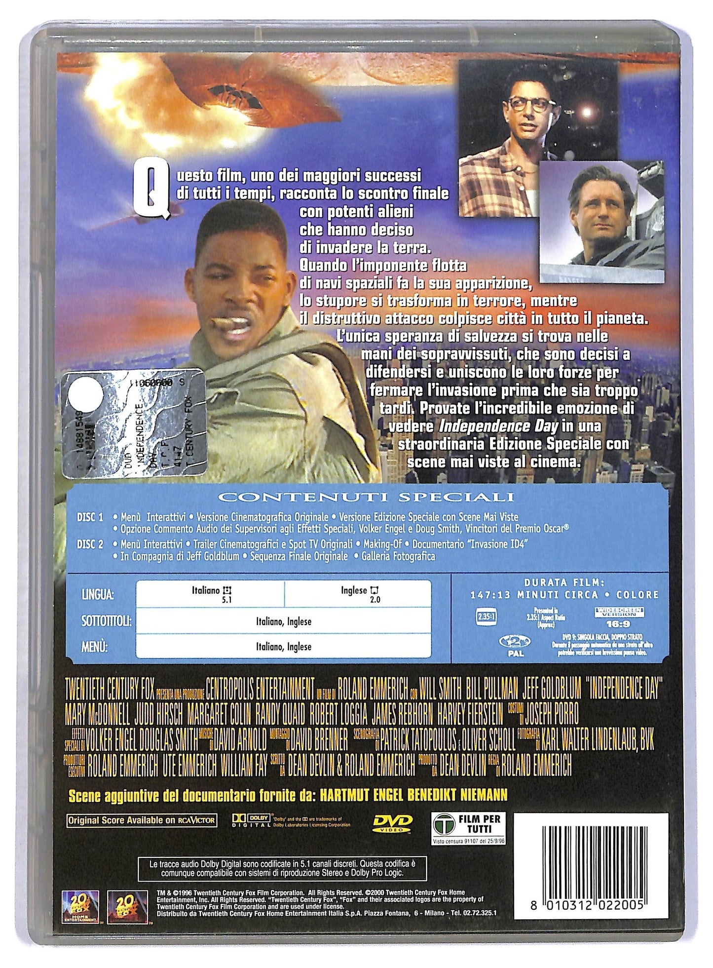 EBOND Indipendence Day EDIZIONE SPECIALE DVD D795744