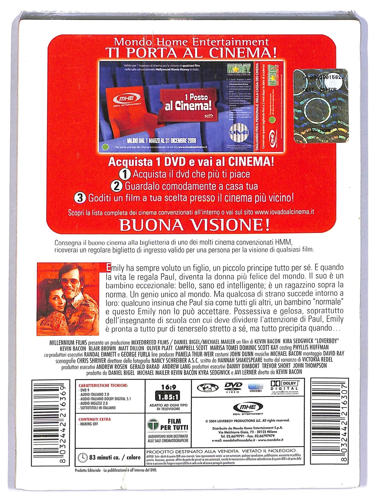 EBOND Lover Boy EDITORIALE DVD Slipcase D795855