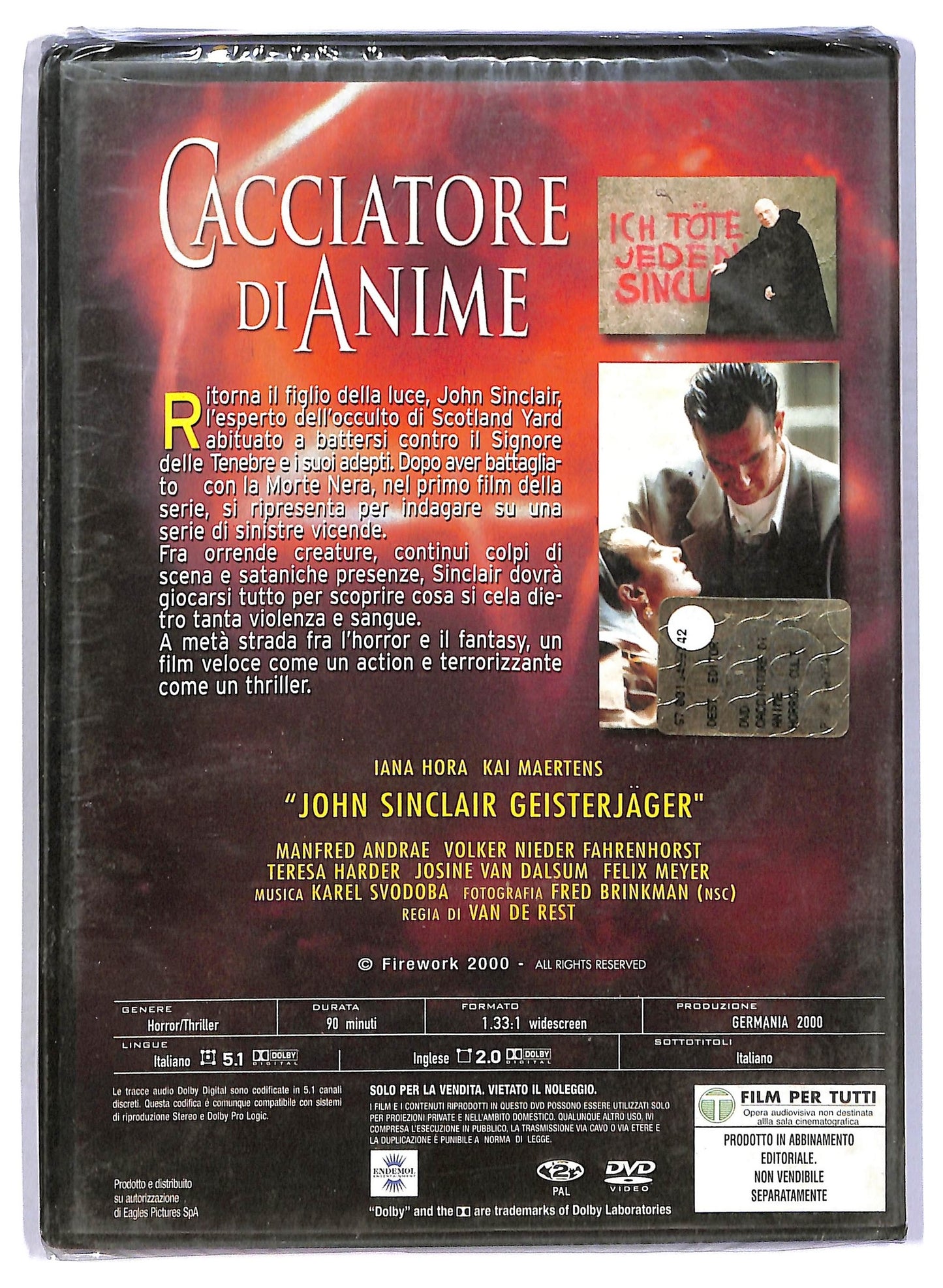 EBOND Cacciatore Di Anime EDITORIALE DVD D795861