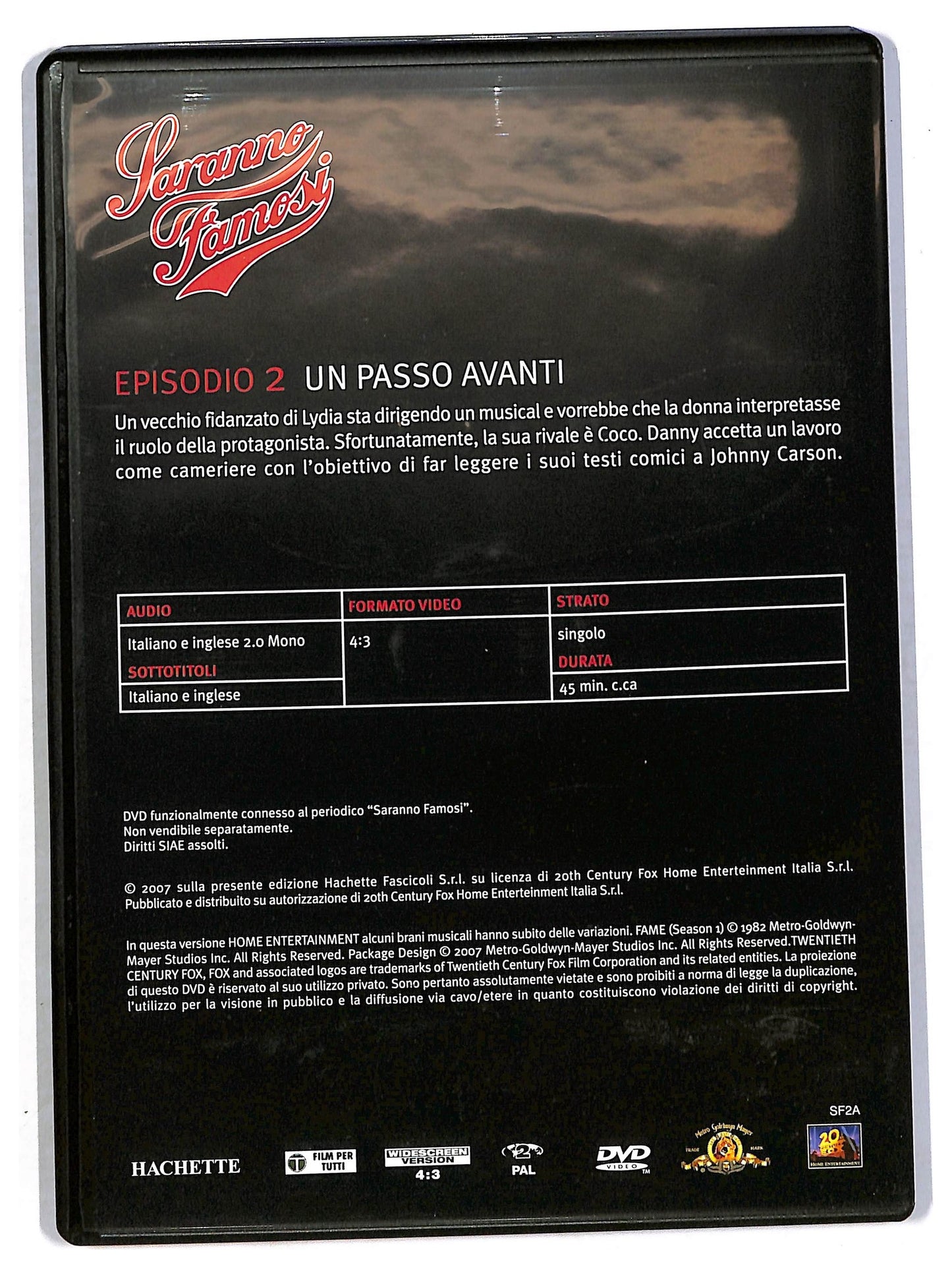 EBOND Saranno Famosi Stgione 1 DVD 2 EDITORIALE DVD D795902