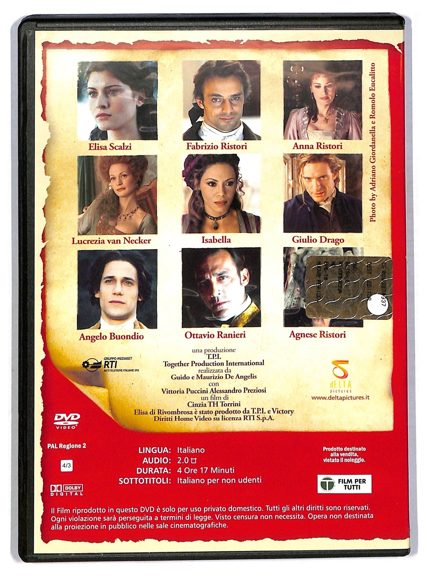EBOND Elisa di Rivombrosa DVD 2 EDITORIALE DVD D795905