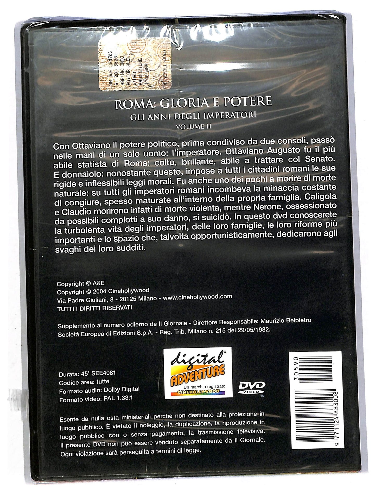 EBOND Roma Gloria e Potere Vol. 2 EDITORIALE DVD D795921