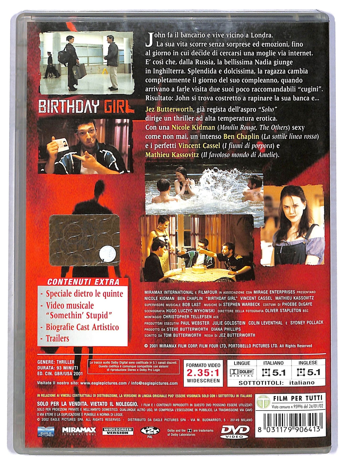 EBOND Birthday Girl Con Nicole Kidman, Ben Chaplin DVD D796032
