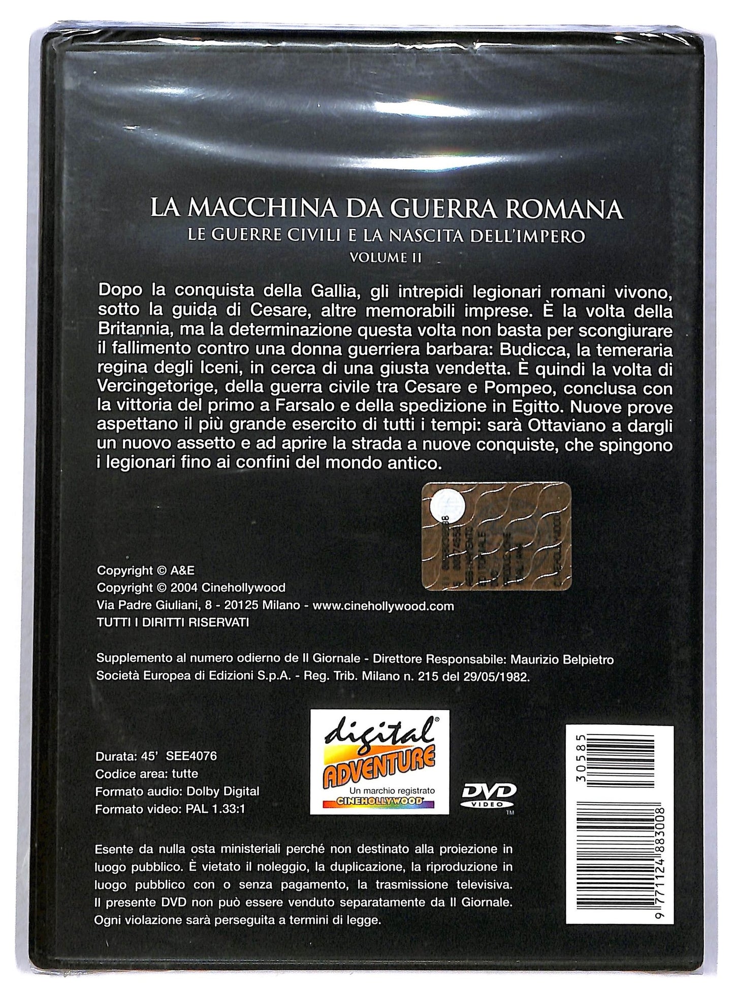 EBOND La macchina da guerra romana - Volume 2 EDITORIALE DVD D796049