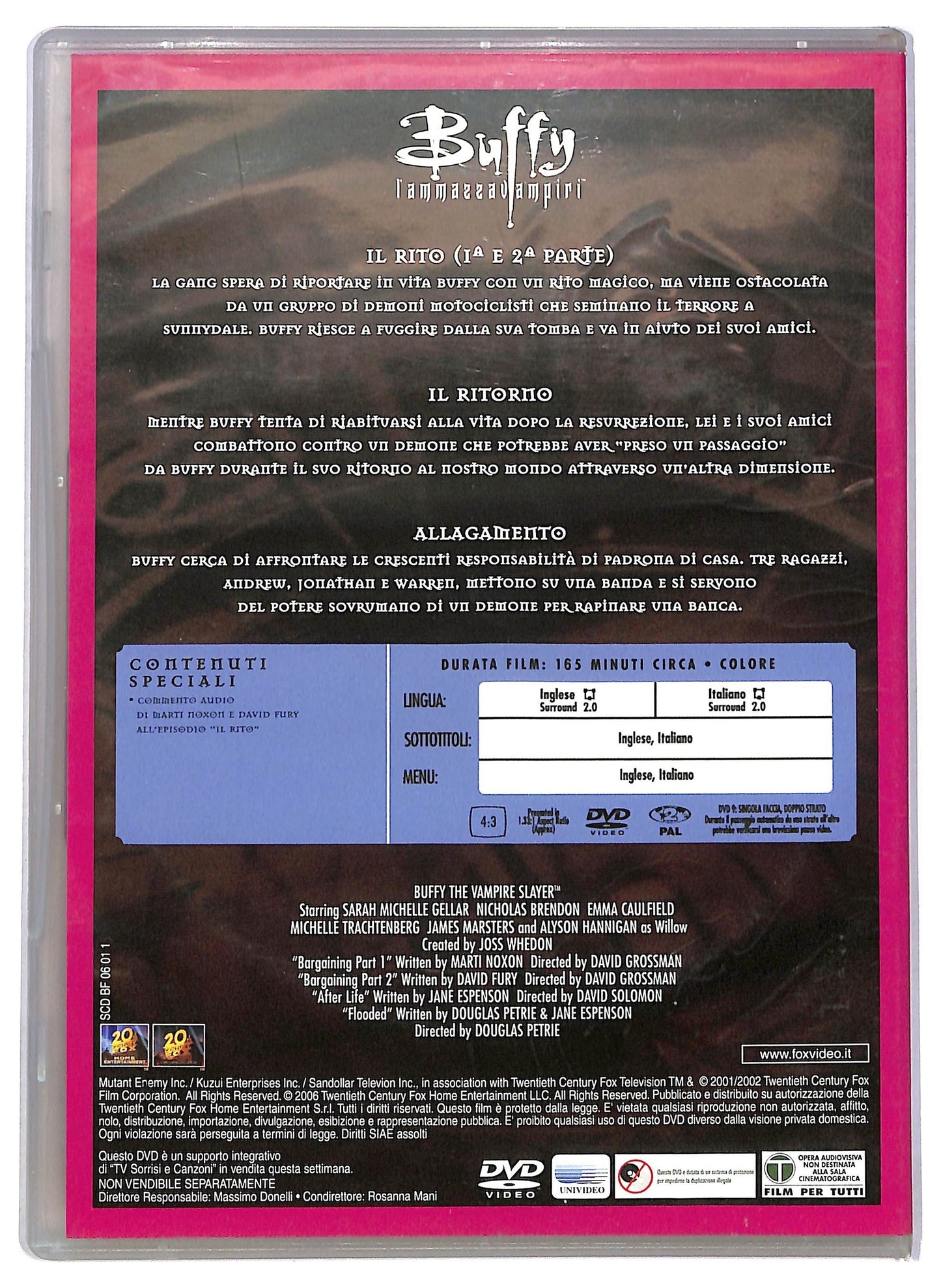 EBOND Buffy L'Ammazzavampiri Stagione 6 Disco 1 EDITORIALE DVD D796129