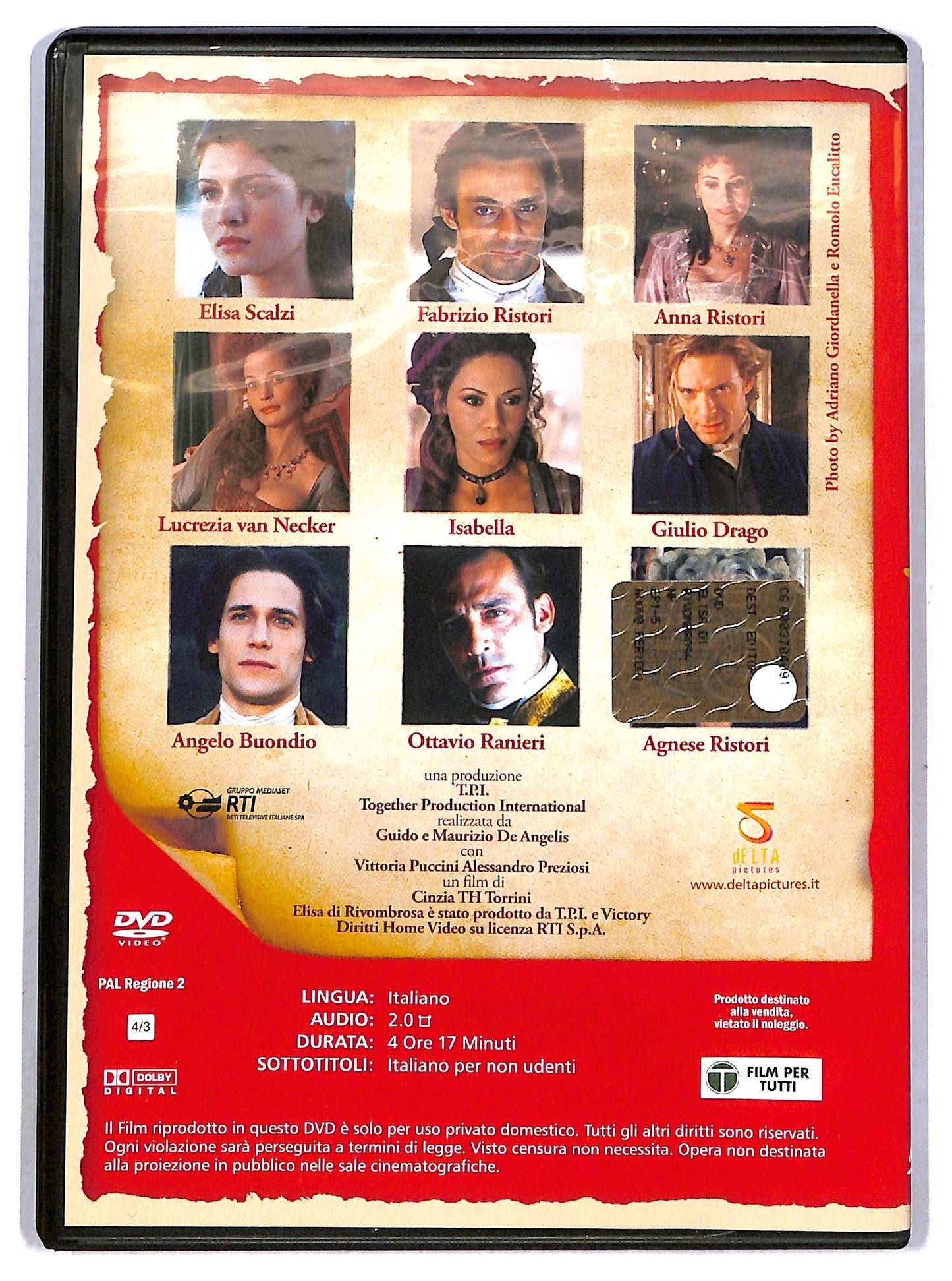 EBOND Elisa Di Rivombrosa DVD 1 EDITORIALE DVD D796229