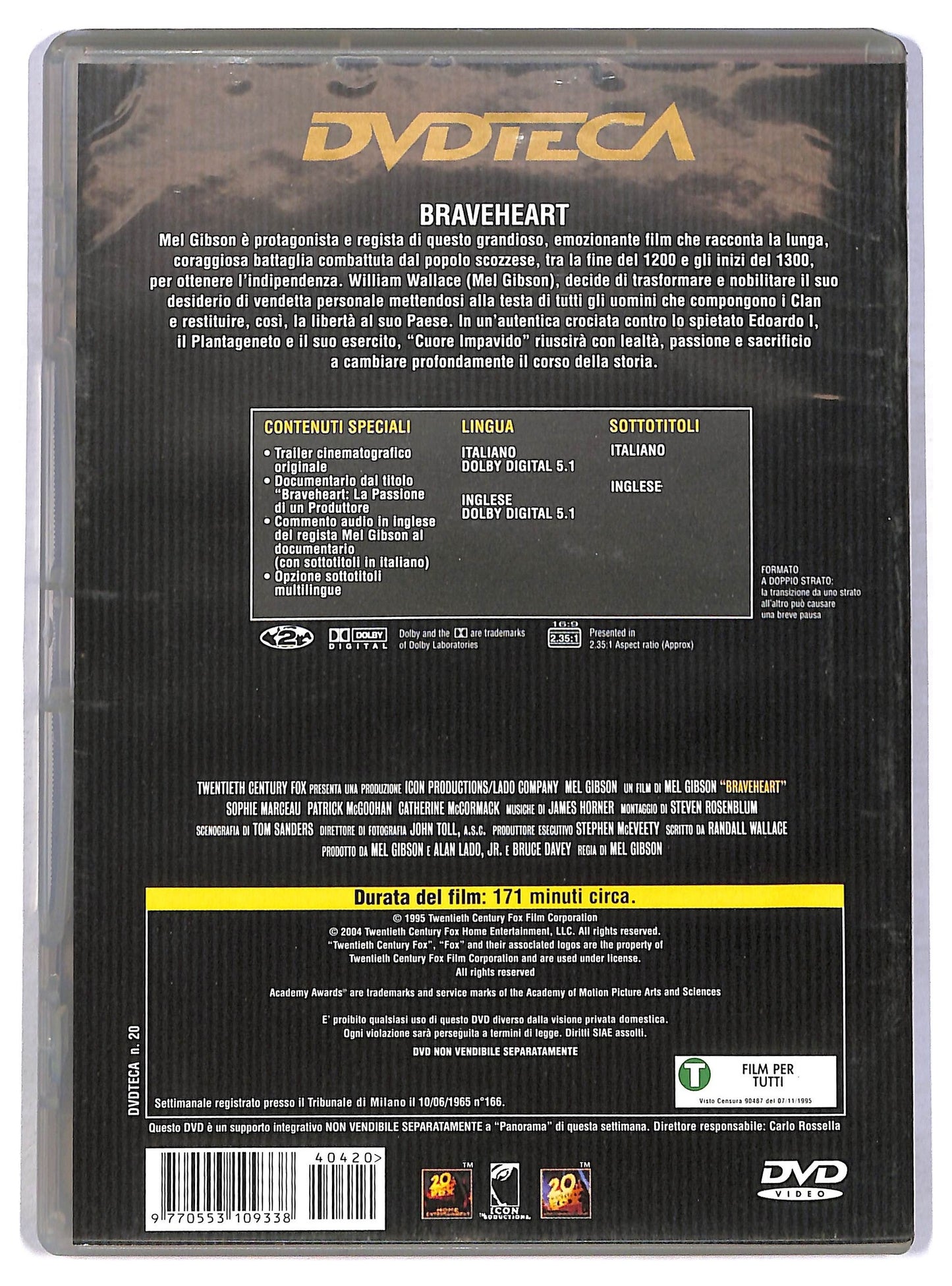 EBOND Braveheart DVD Editoriale D796252