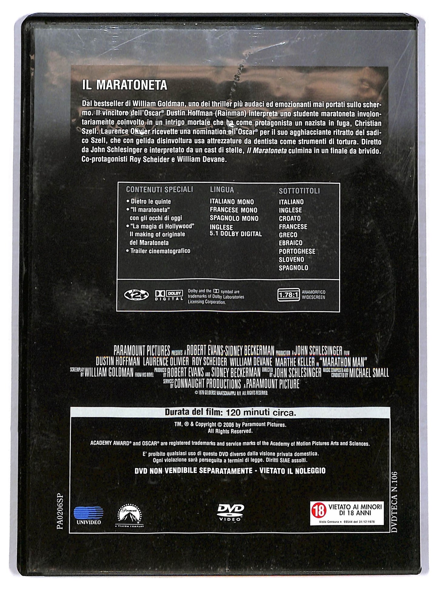 EBOND Il maratoneta EDITORIALE DVD D796253