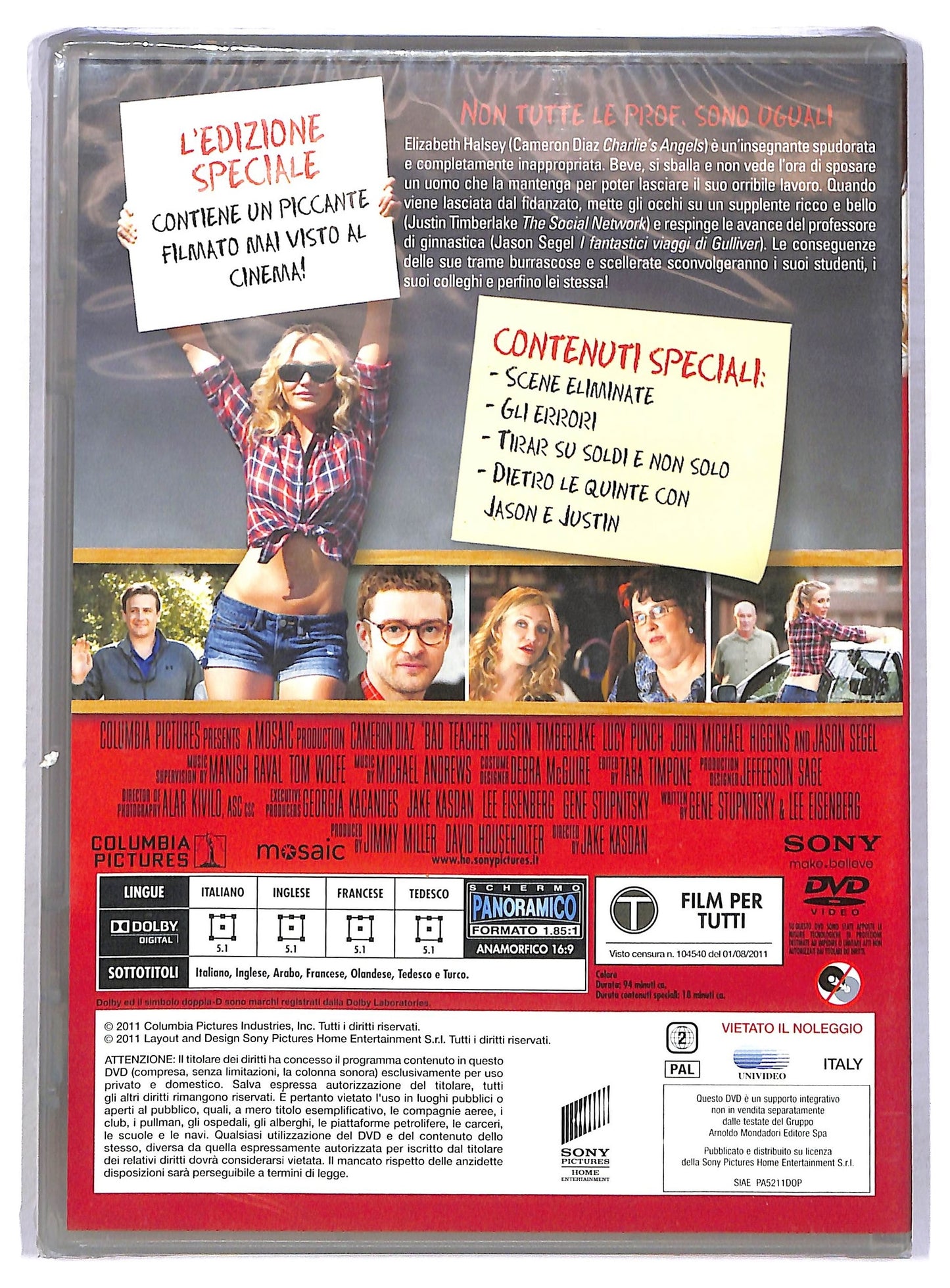 EBOND Bad Teacher - Una cattiva maestra EDIZIONE SPECIALE EDITORIALE DVD D796320