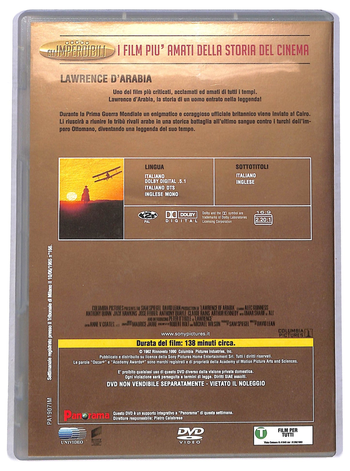 EBOND Lawrence D'arabia DVD Editoriale D796434