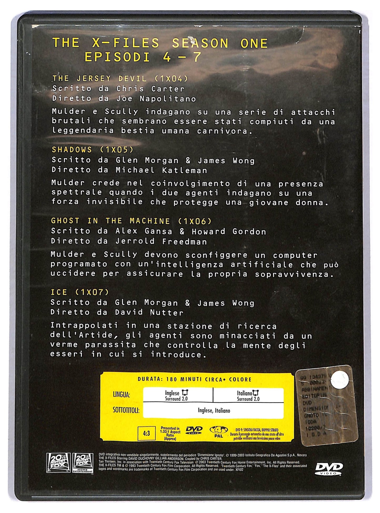 EBOND The X Files collection - season One volume 2 EDITORIALE DVD D796455