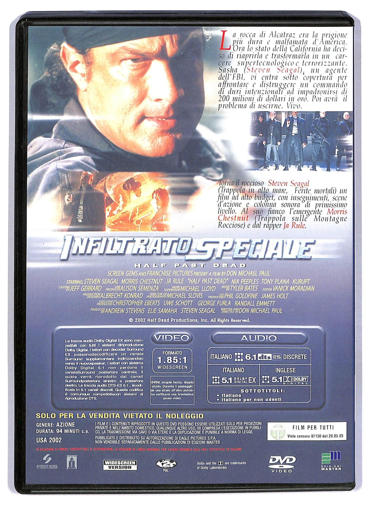 EBOND Infiltrato Speciale EDITORIALE DVD D796507