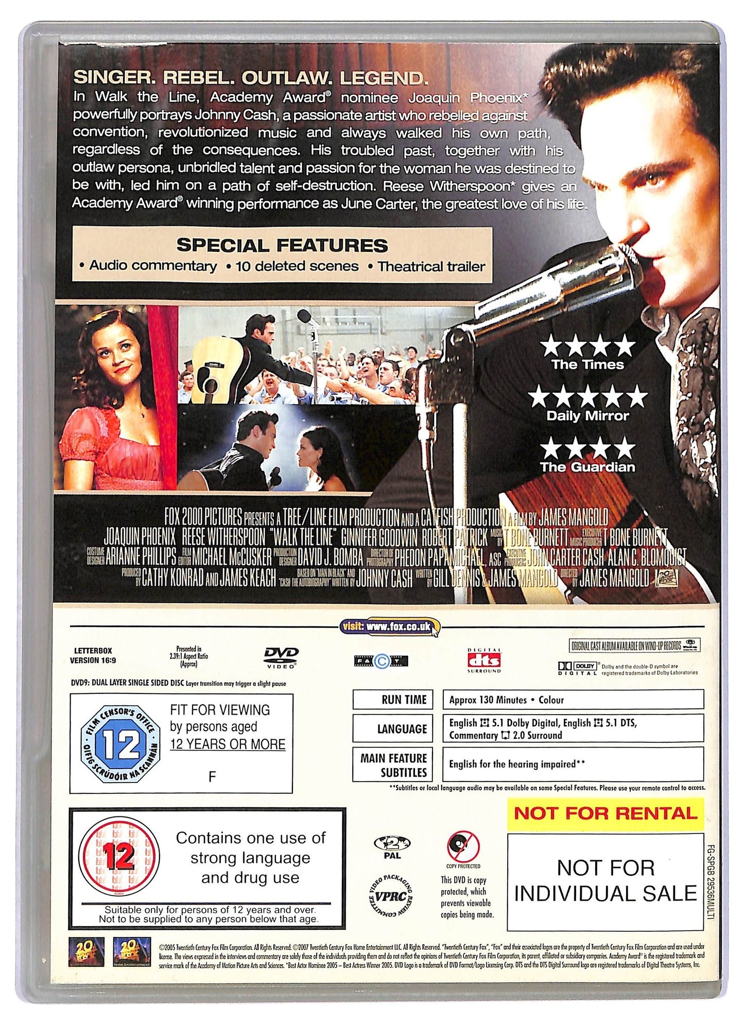 EBOND Walk the Line EDITORIALE DVD D796528