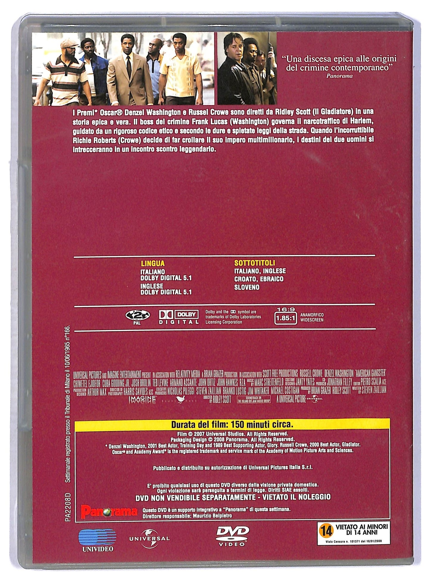 EBOND American Gangster EDITORIALE DVD D796542