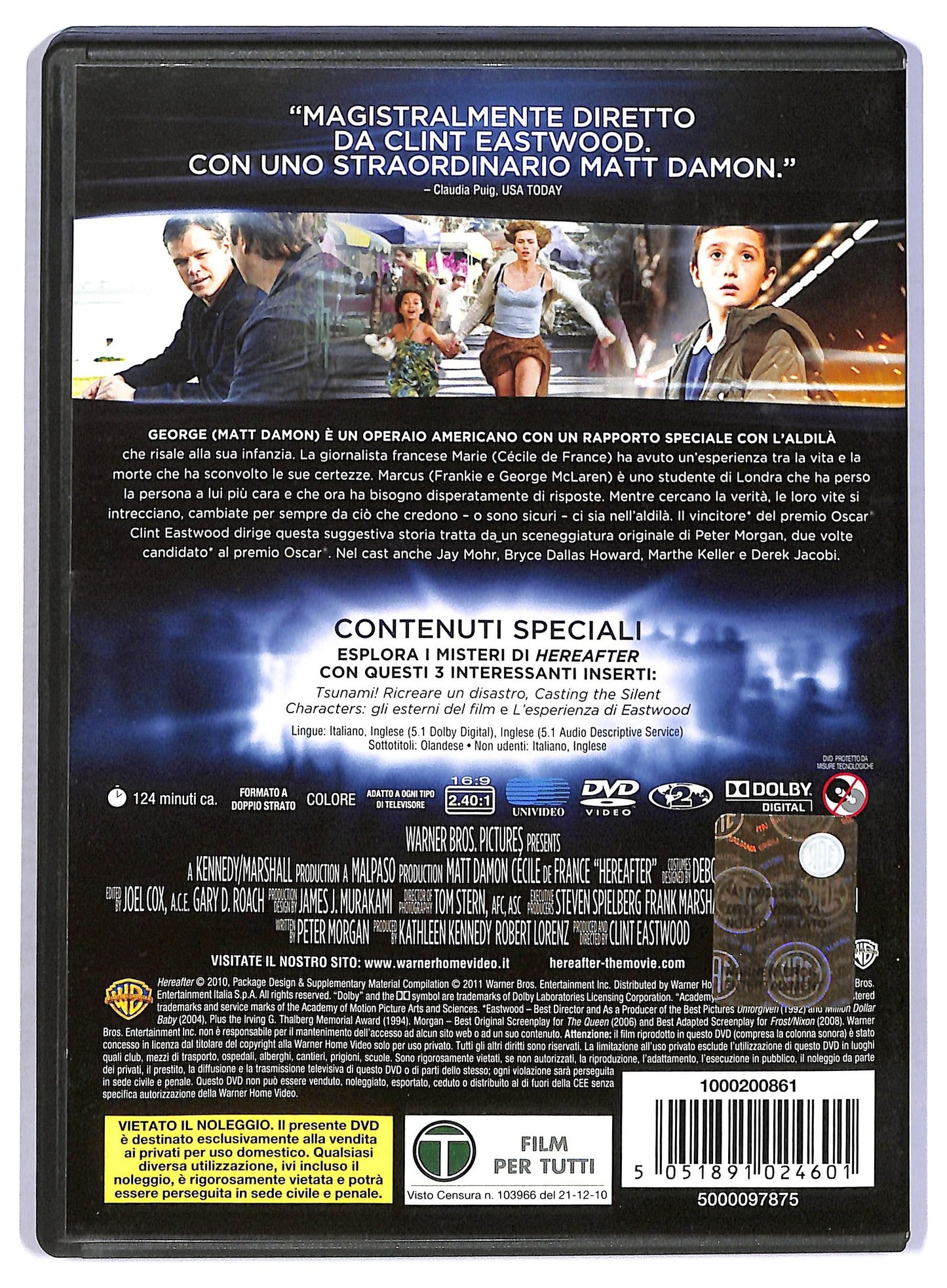 EBOND Hereafter Di Clint Eastwood Con Matt Damon DVD D796556