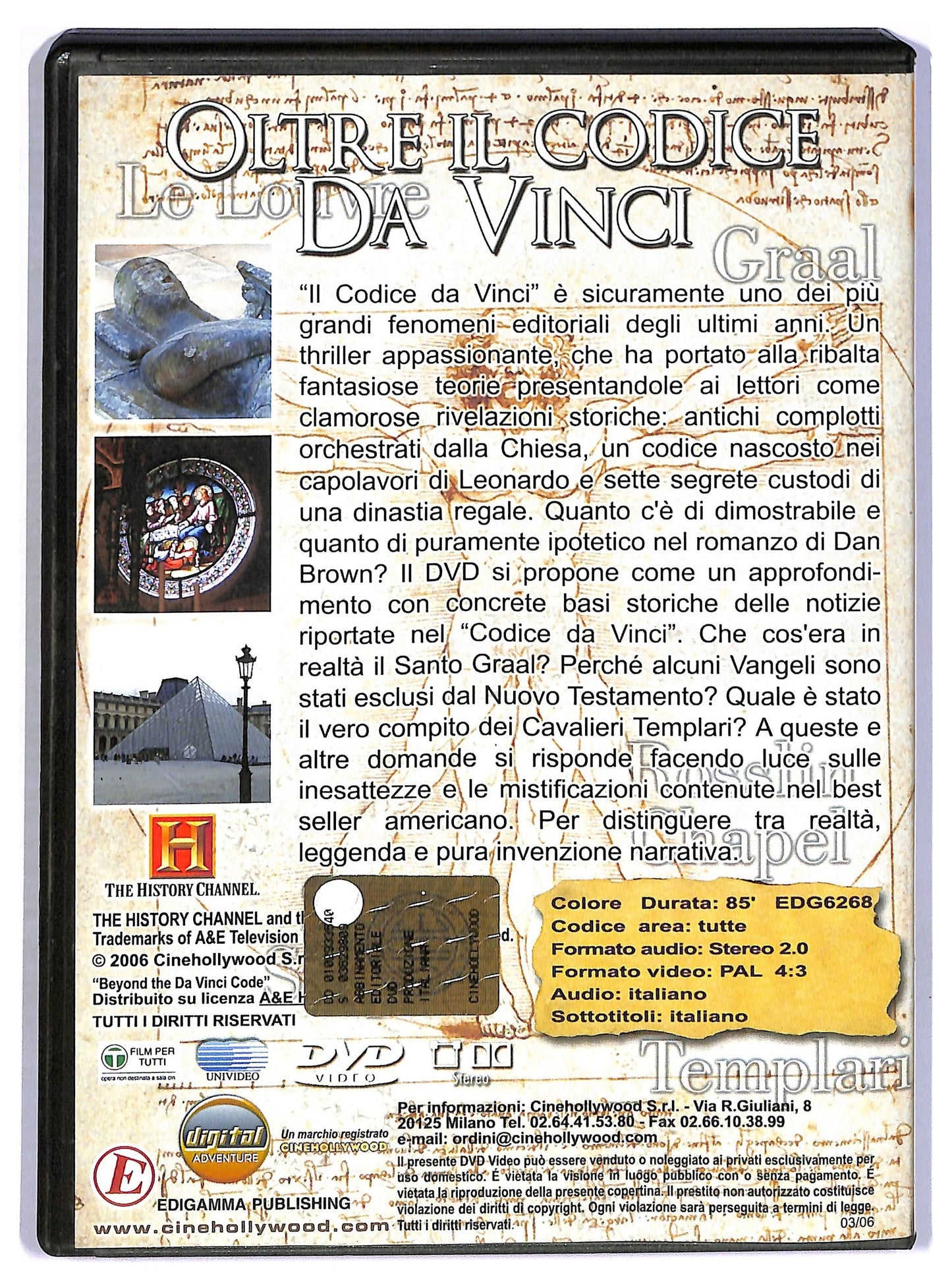 EBOND Oltre il codice Da Vinci EDITORIALE DVD D796614