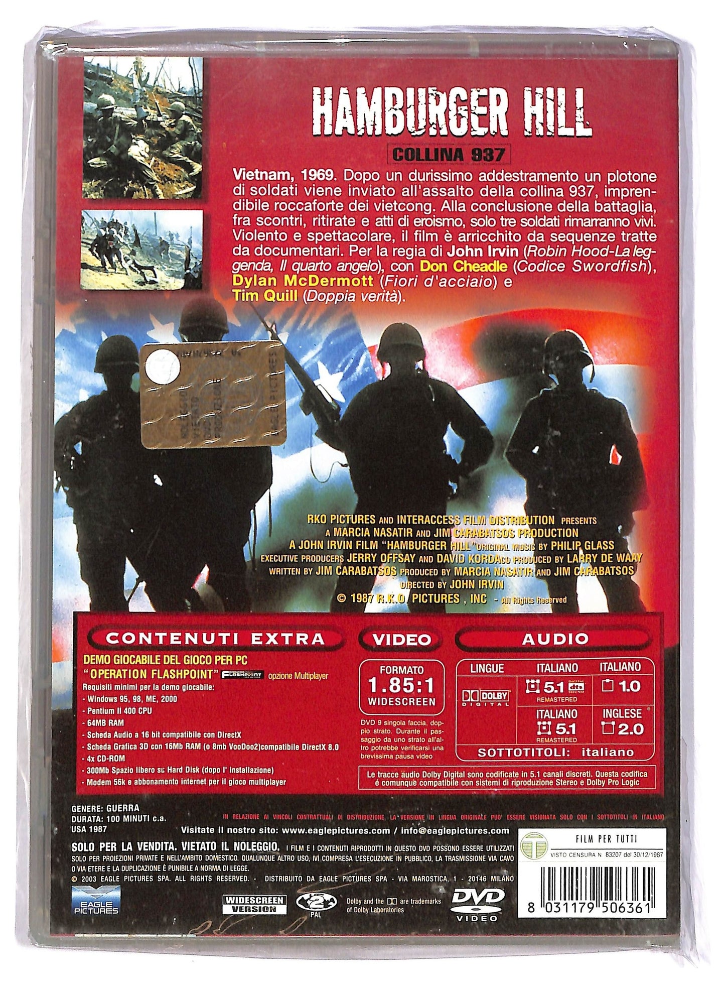 EBOND Hamburger Hill: collina 937 DVD D796650