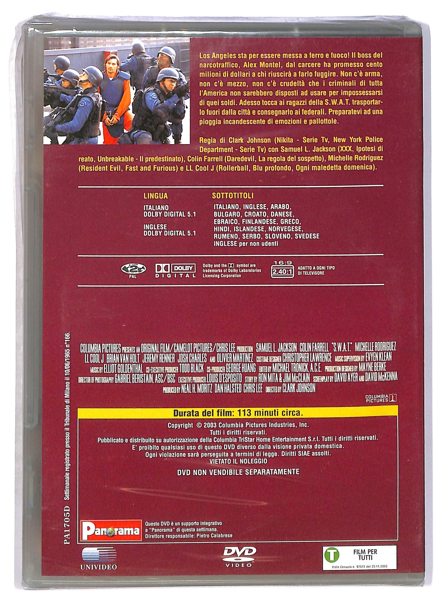 EBOND S.W.A.T. - Squadra speciale anticrimine EDITORIALE DVD D796660