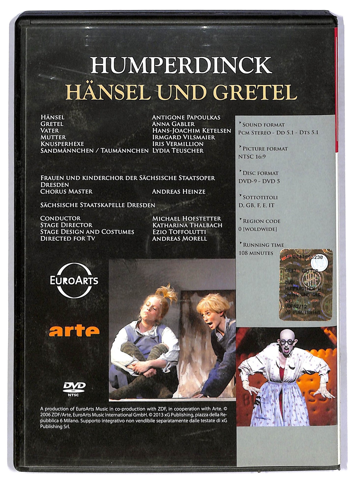 EBOND Opera Hunperdinc - Hansel Und Gretel EDITORIALE DVD D796752