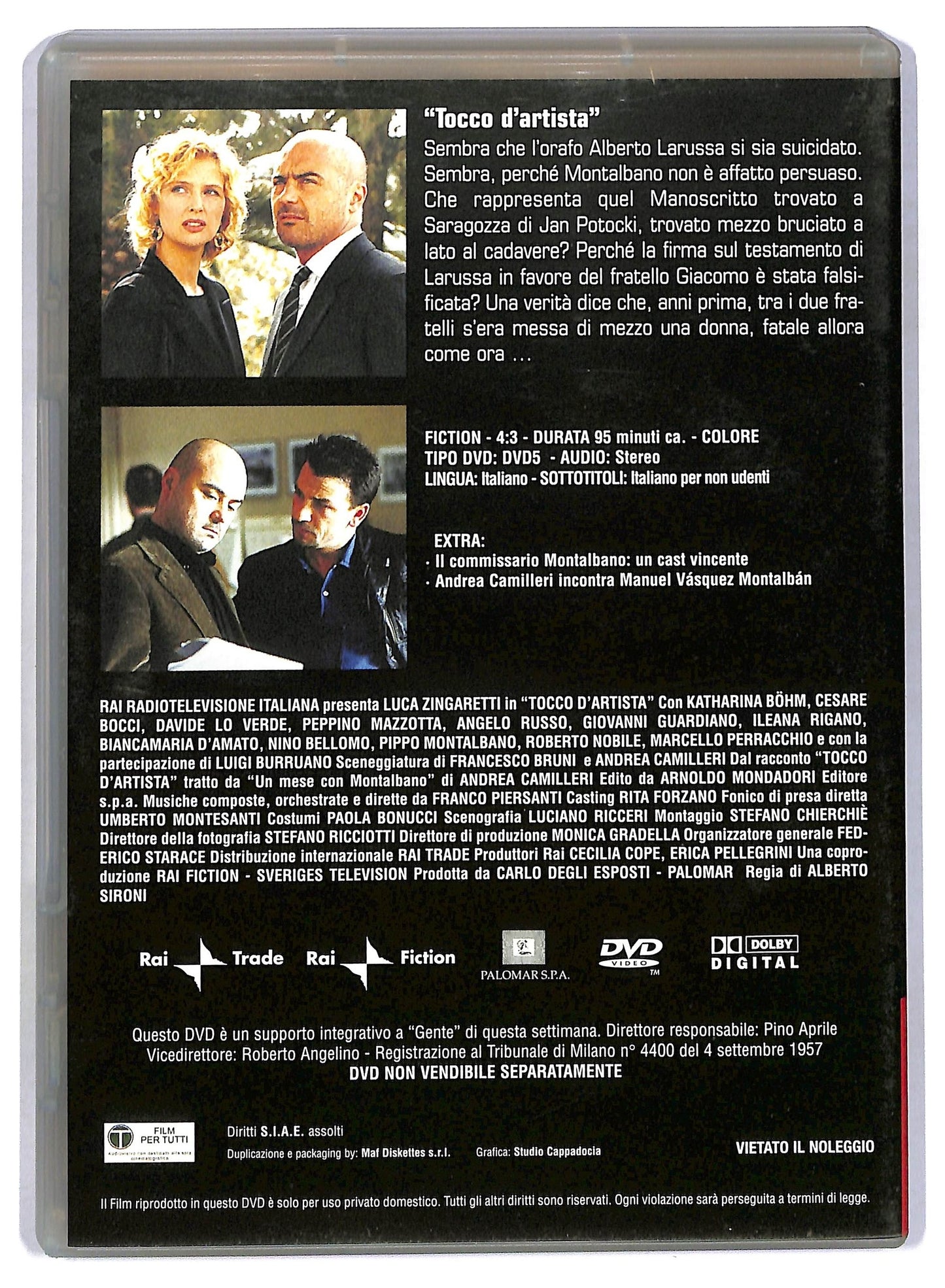 EBOND Tocco d'artista - Il commissario Montalbano Vol.10 EDITORIALE DVD D796758