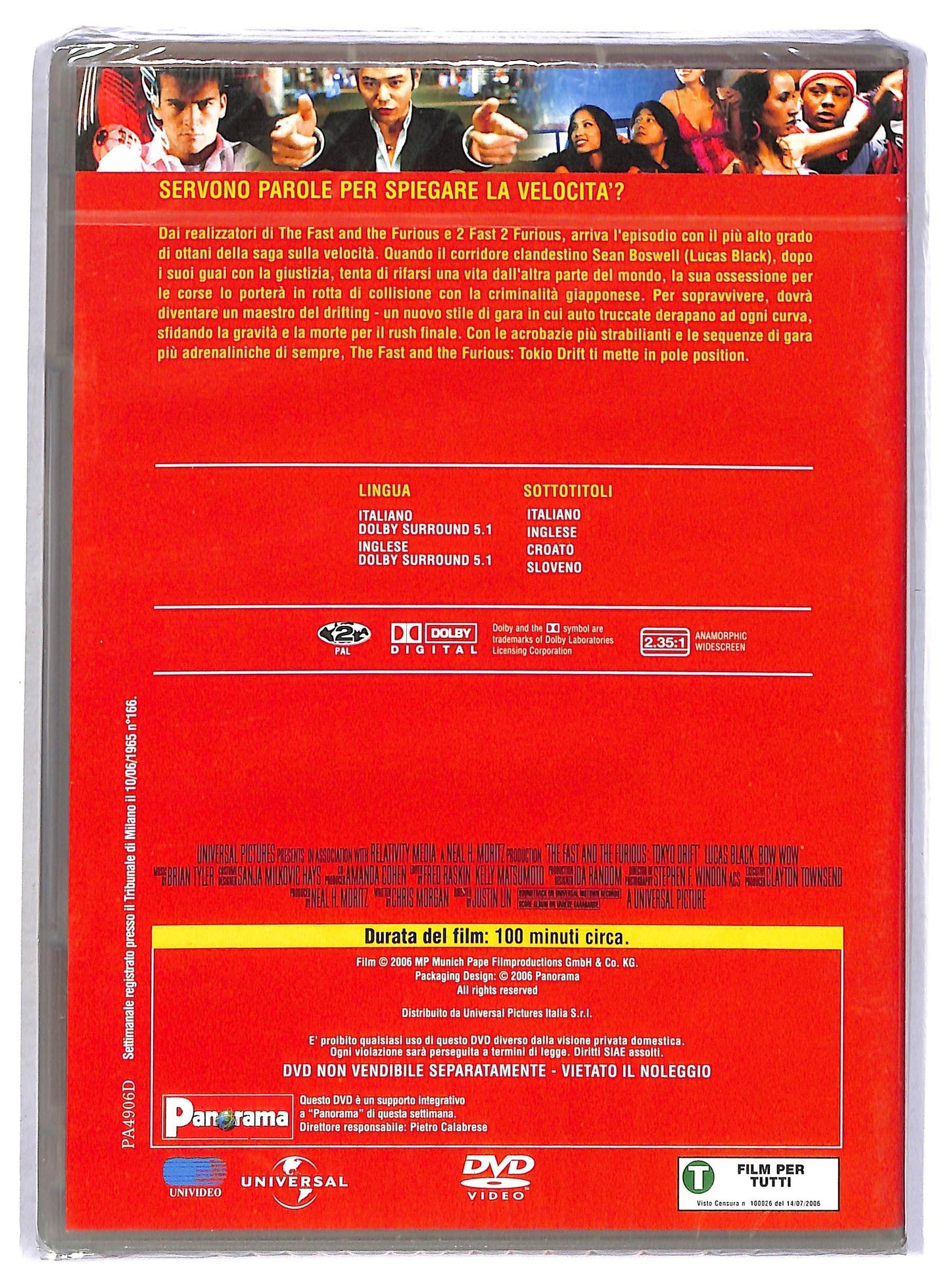 EBOND The Fast And The Furious - Tokyo Drift DVD Editoriale D796917