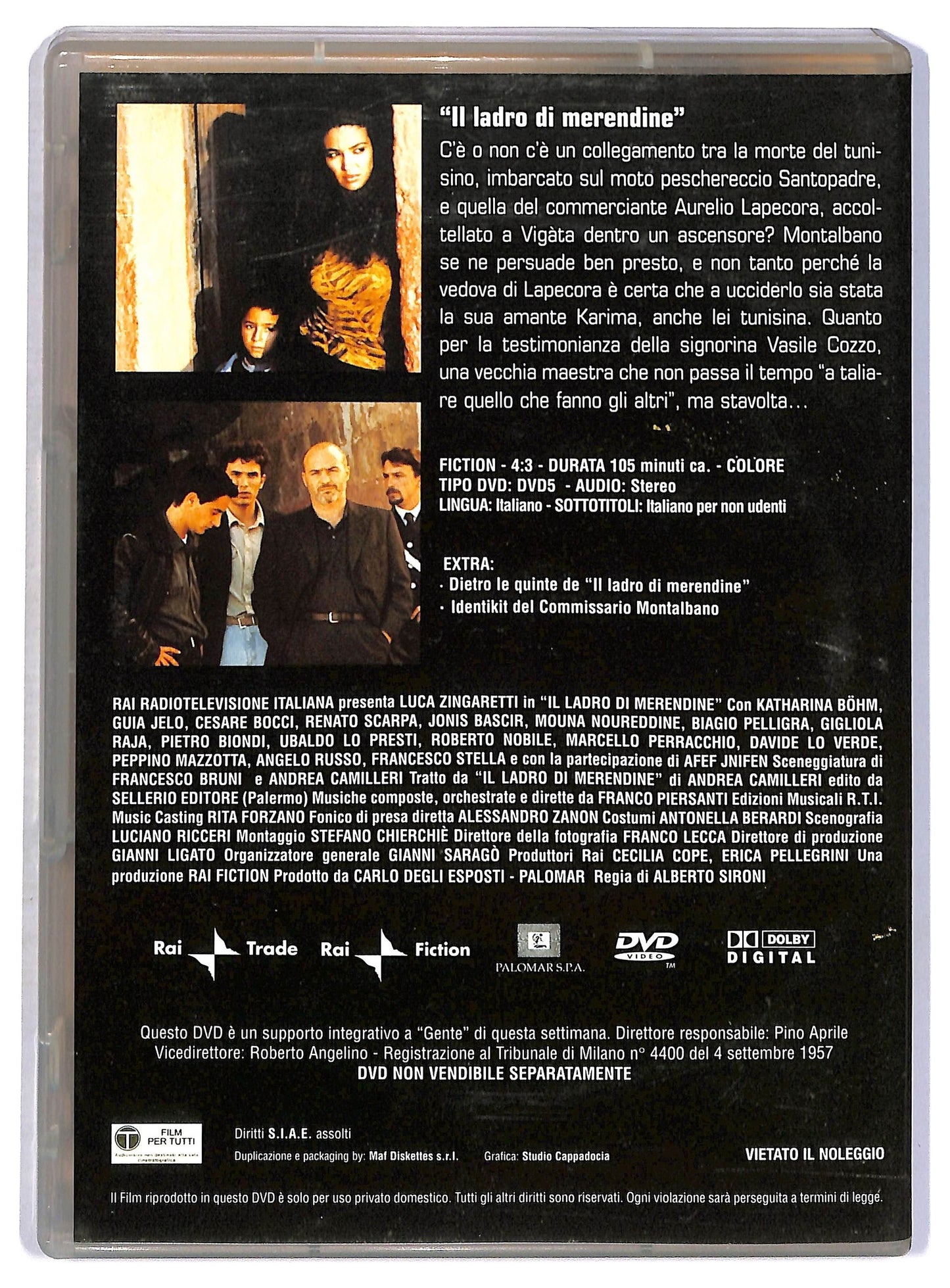 EBOND Il commissario Montalbano Il ladro di merendine vol.5 EDITORIALE DVD D796920