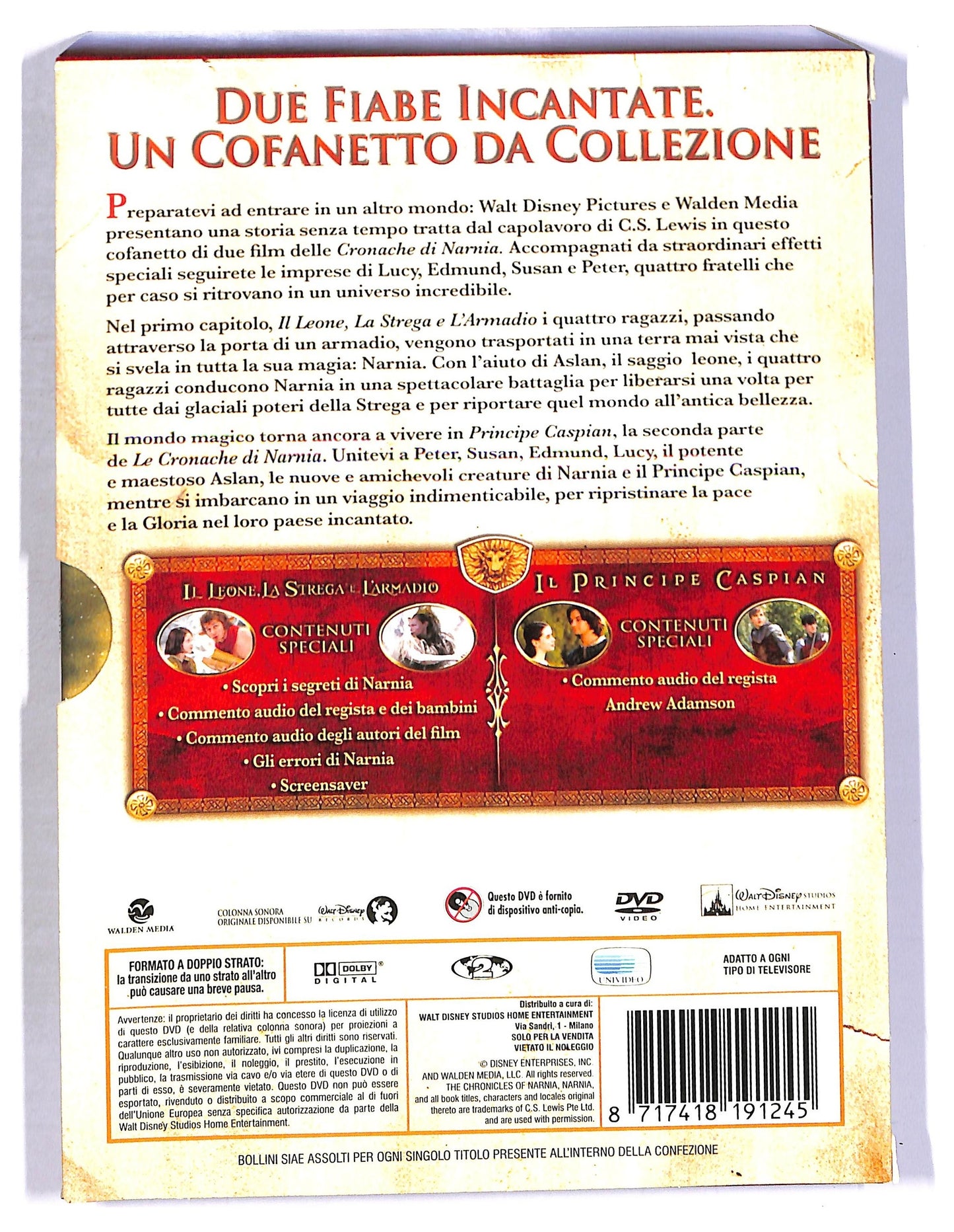 EBOND Le cronache di Narnia - Il leone, la strega e l'armadio, Le cronache di Narnia - Il principe Caspian DVD D797228