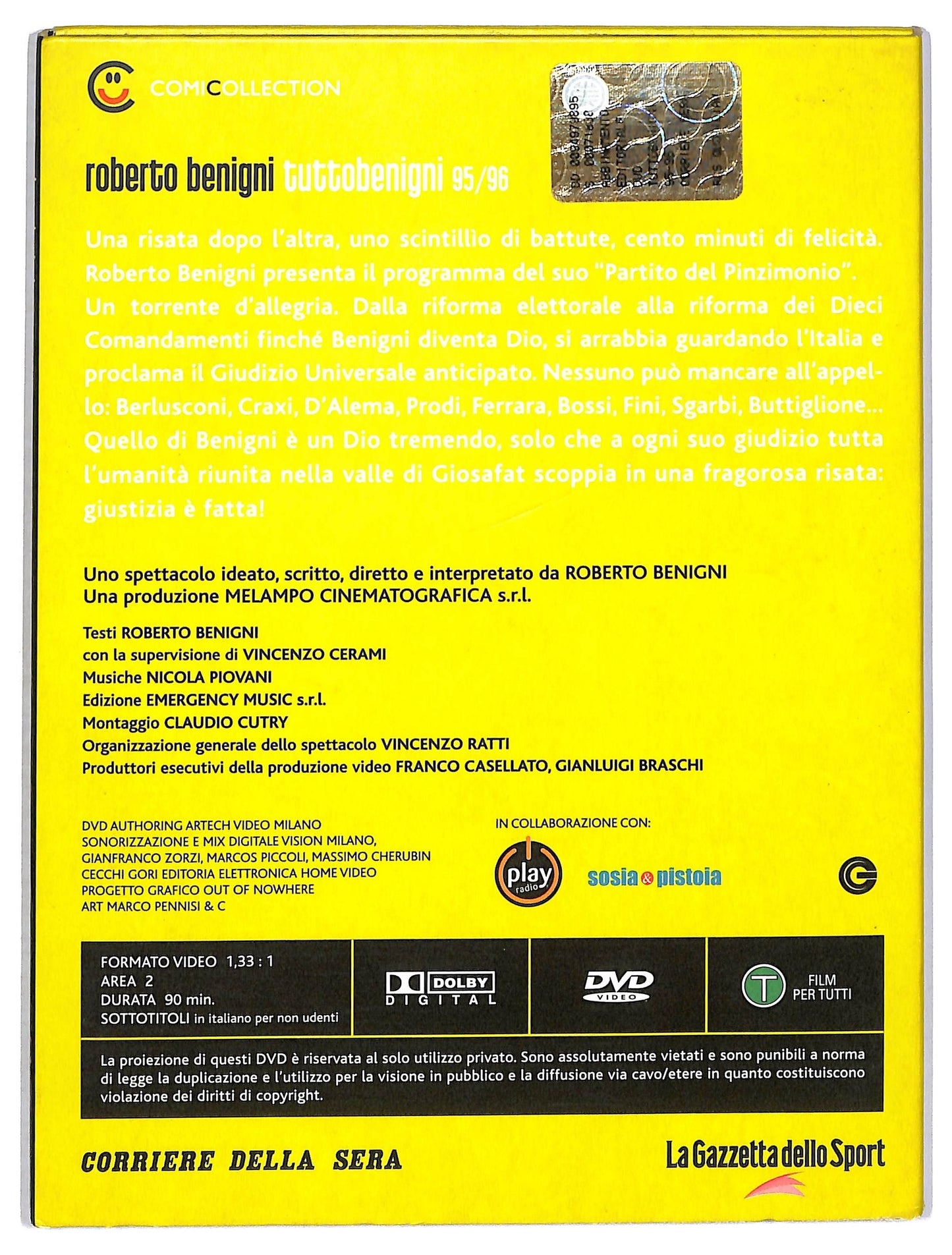 EBOND TUTTO BENIGNI 95/96 VOL.2 EDITORIALE DVD D797410