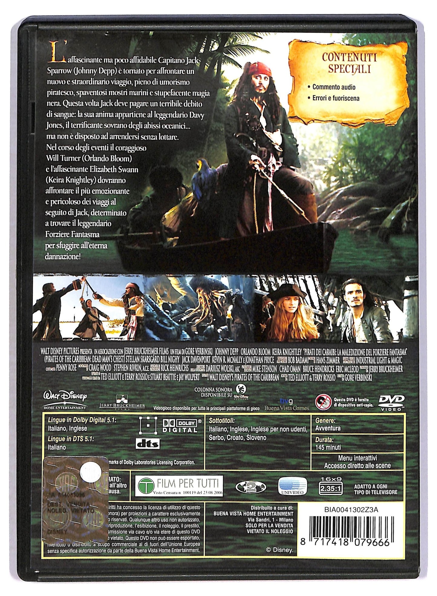EBOND Pirati dei caraibi la maledizione del forziere fantasma DVD D797515