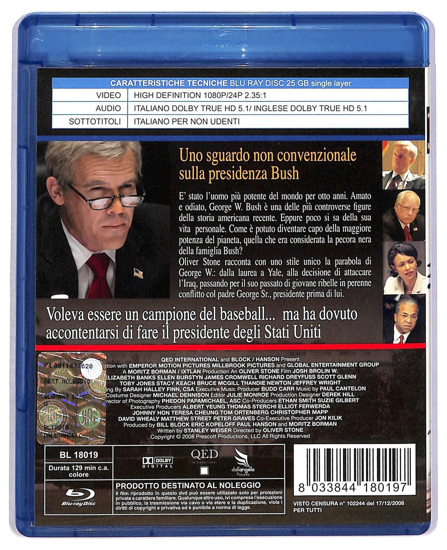 EBOND W. di Oliver Stone NOLEGGIO BLURAY D797607