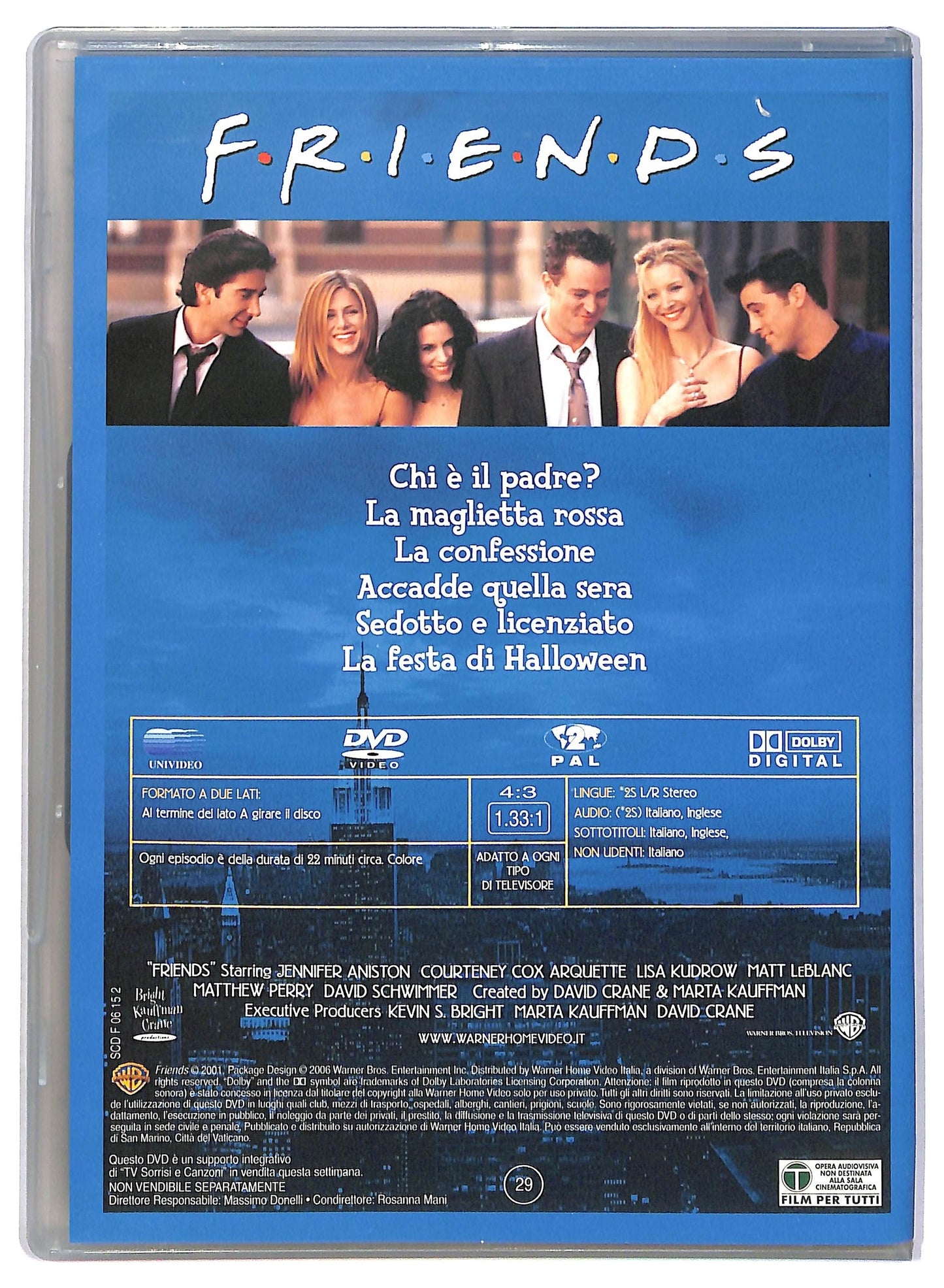 EBOND Friends Satgione 8 Episodi 1 - 6 EDITORIALE DVD D797744