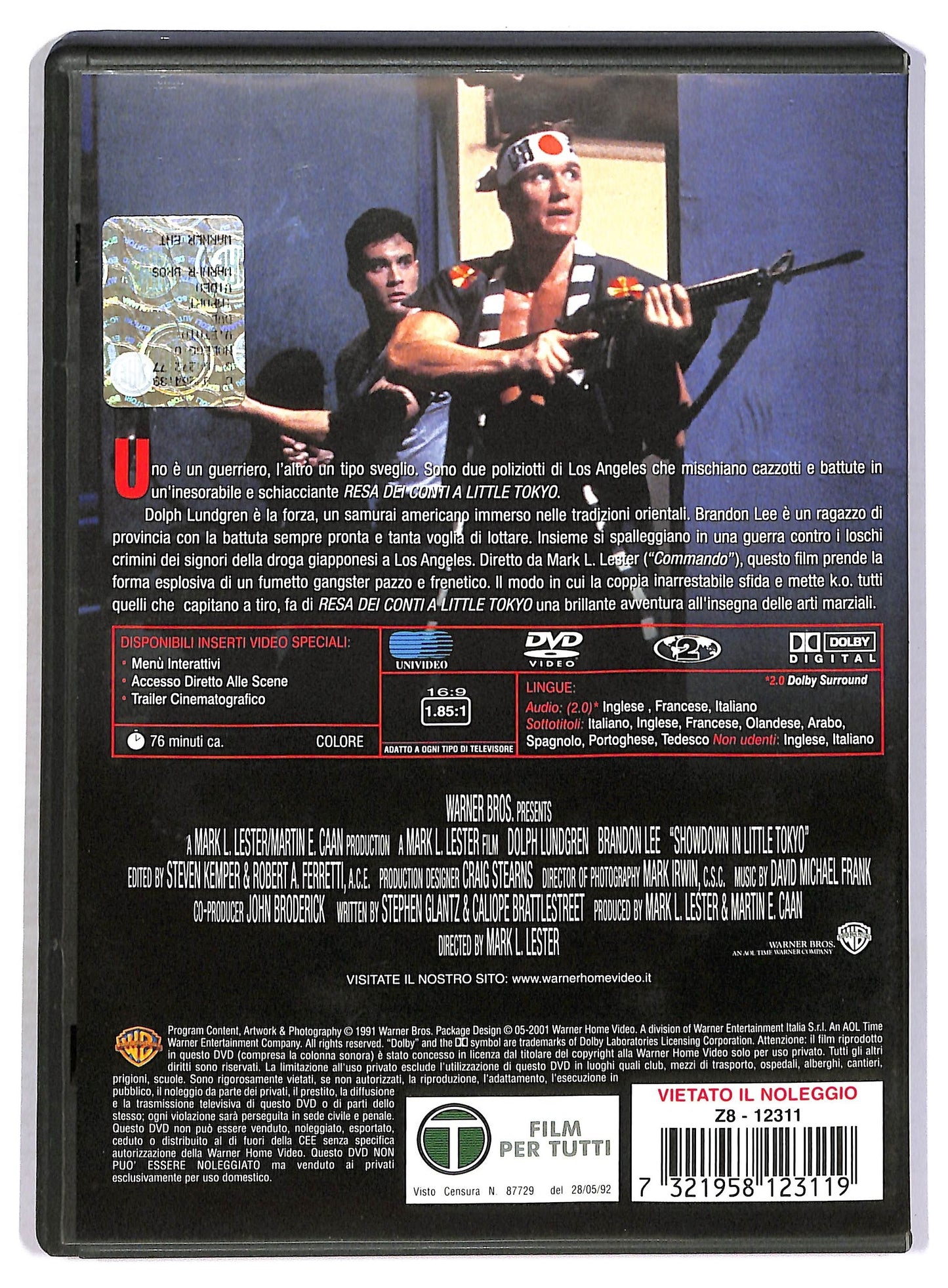 EBOND resa dei conti a little tokyo SNAPPER DVD D797761