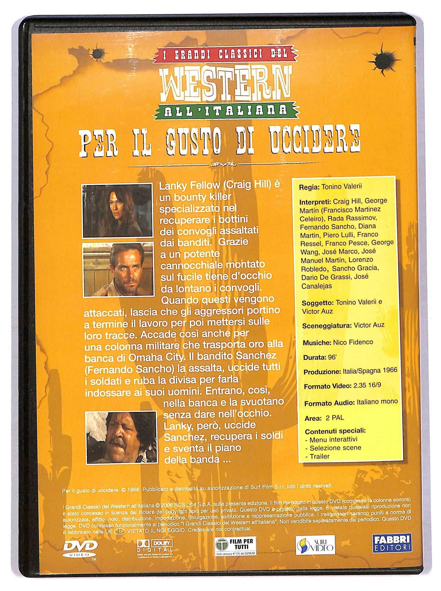 EBOND Per il gusto di uccidere EDITORIALE DVD D797840