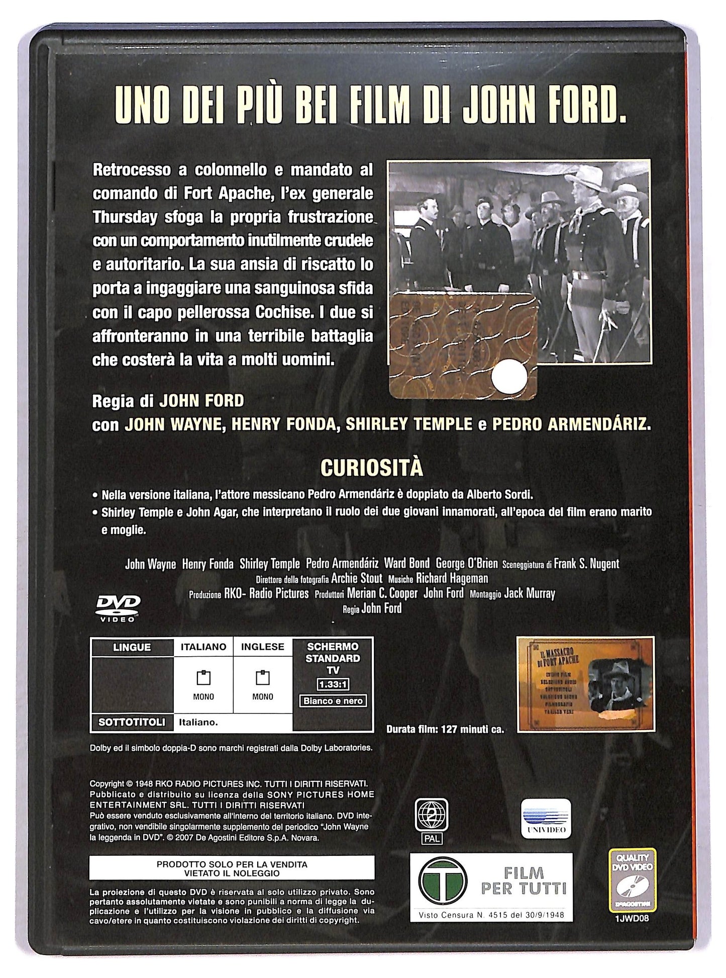 EBOND Il massacro di Fort Apache EDITORIALE DVD D797906