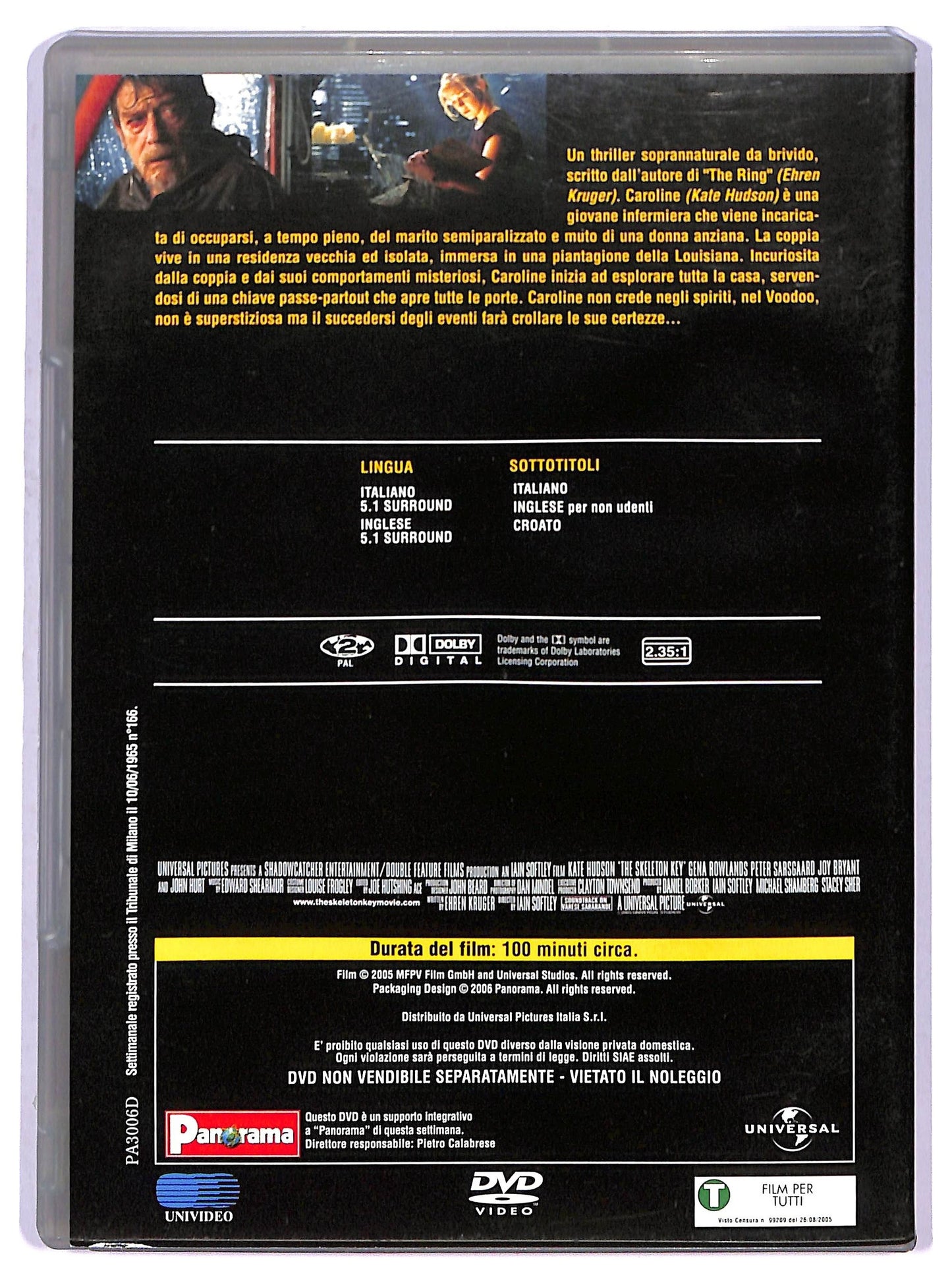 EBOND The Skeleton Key EDITORIALE DVD D798019