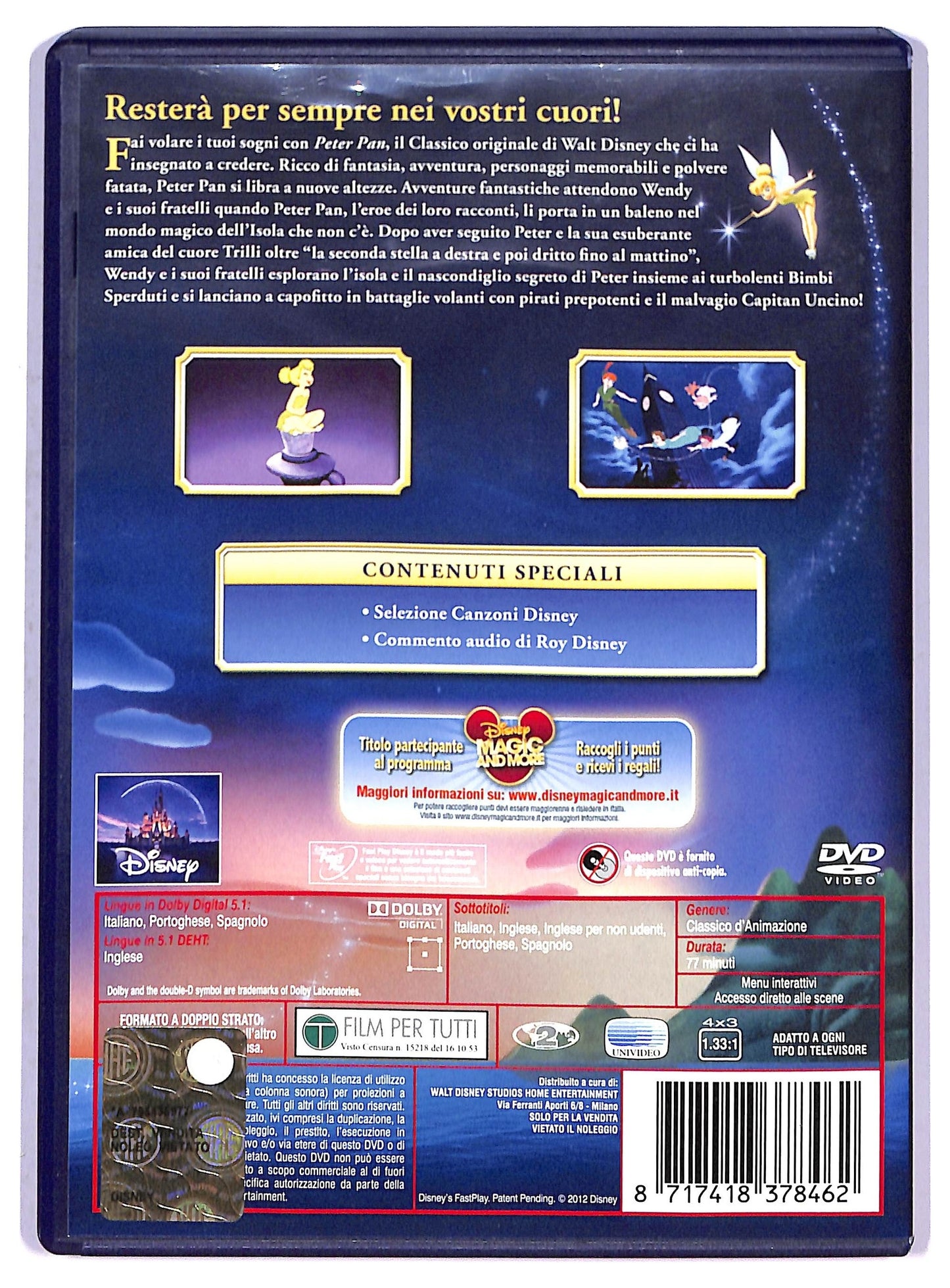 EBOND Le avventure di Peter Pan SPECIAL EDITION DVD D798046