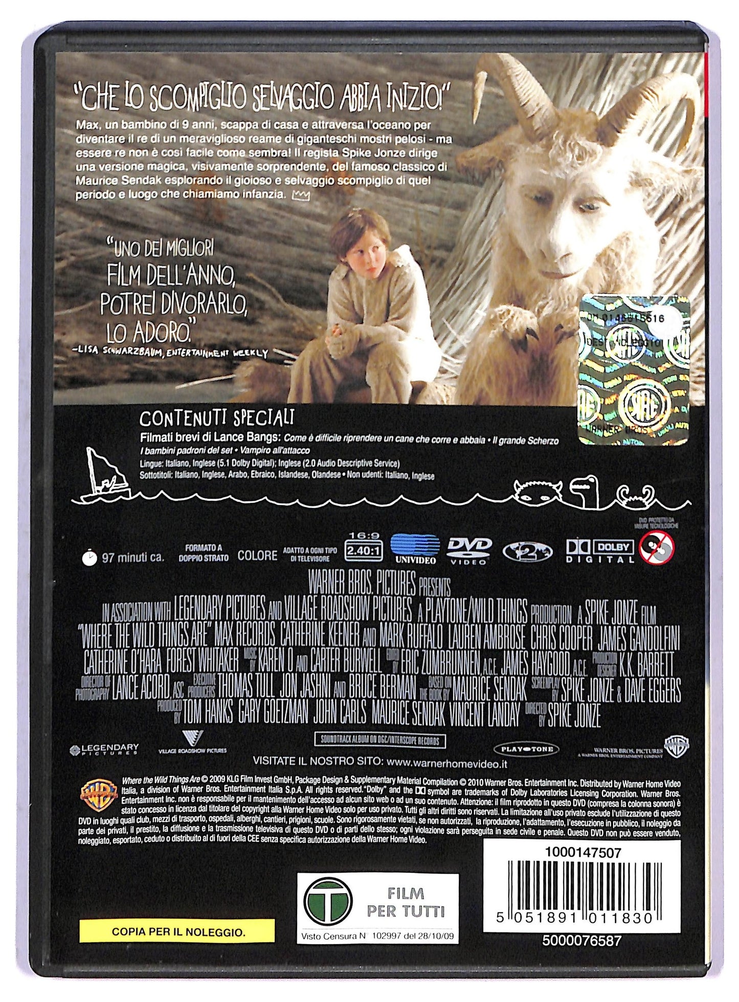 EBOND Nel Paese Delle Creature Selvagge NOLEGGIO DVD D798101
