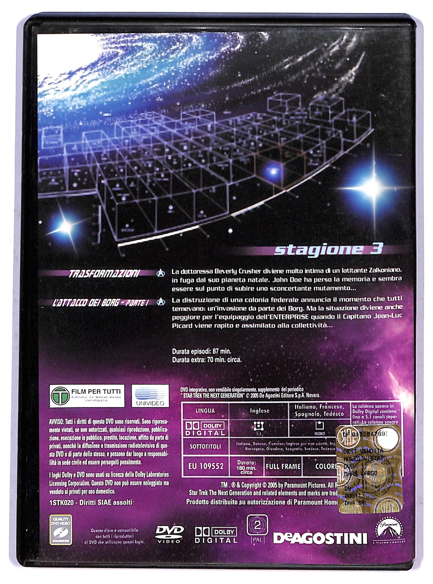 EBOND Star Trek The Next Generation Stagione 3 Vol 7 DVD Editoriale D798105