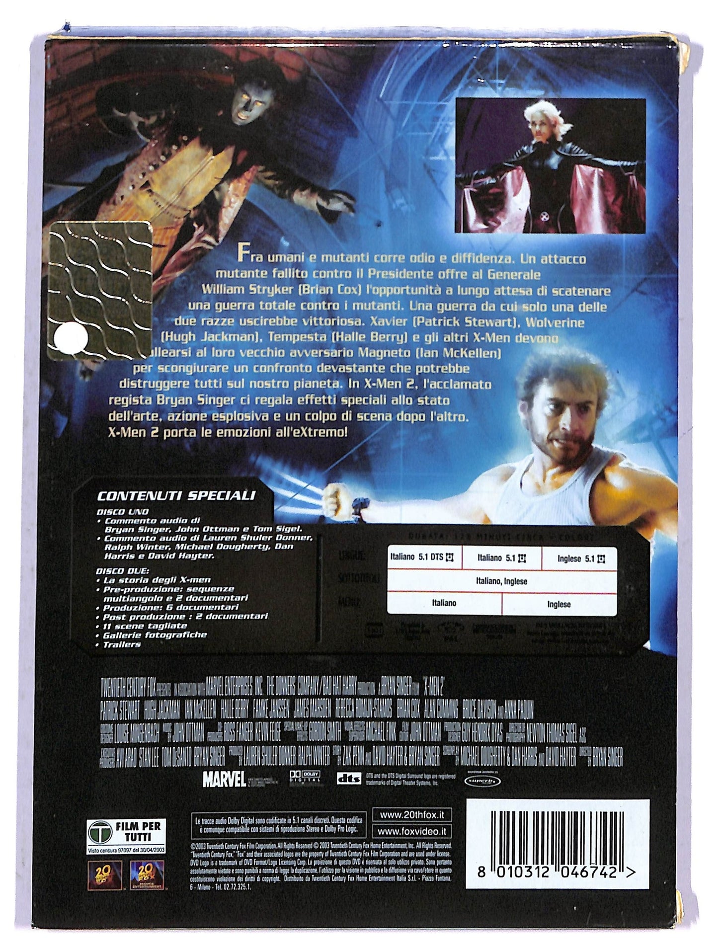 EBOND X-Men 2 (2 dischi) SPECIAL EDITION SLIM DVD D798123